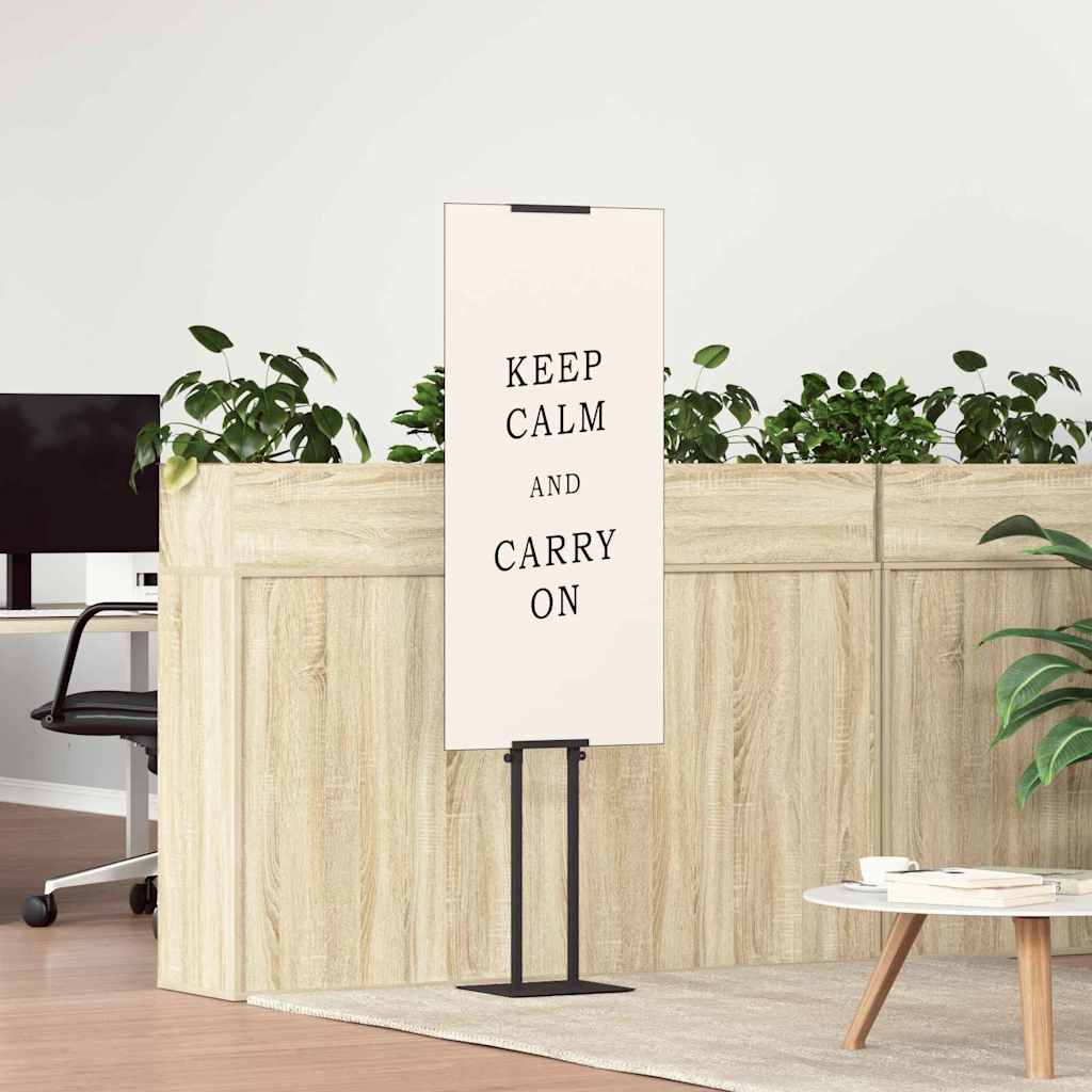 Trade Show Displays 2 pcs Black 30 x 23.5 x 210 cm Steel