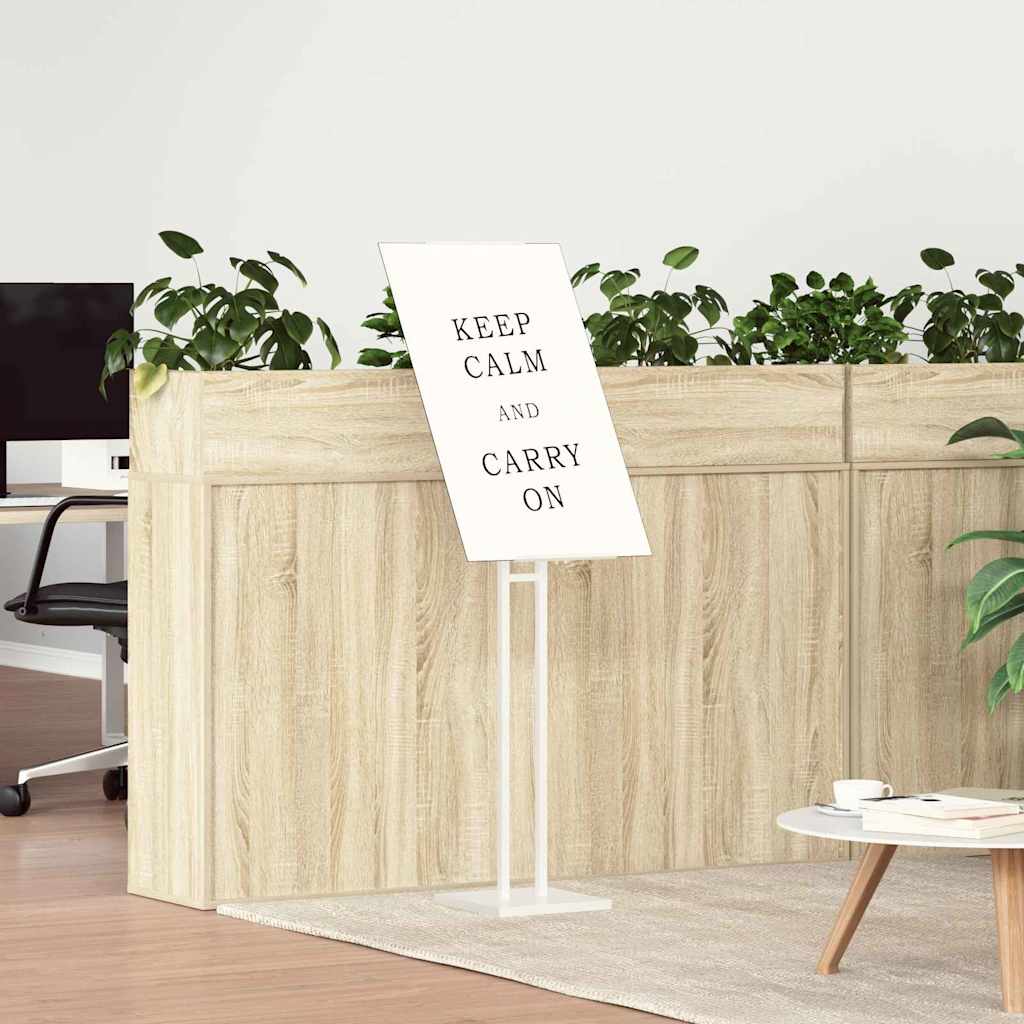 Trade Show Displays 2 pcs White 26.5 x 26.5 x 150 cm Steel