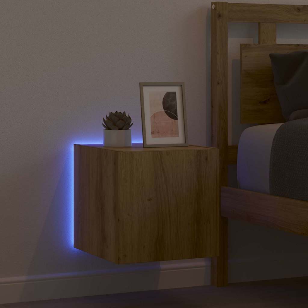 TV Wall Cabinet Artisian Oak 30.5 x 35 x 30 cm Engineered Wood