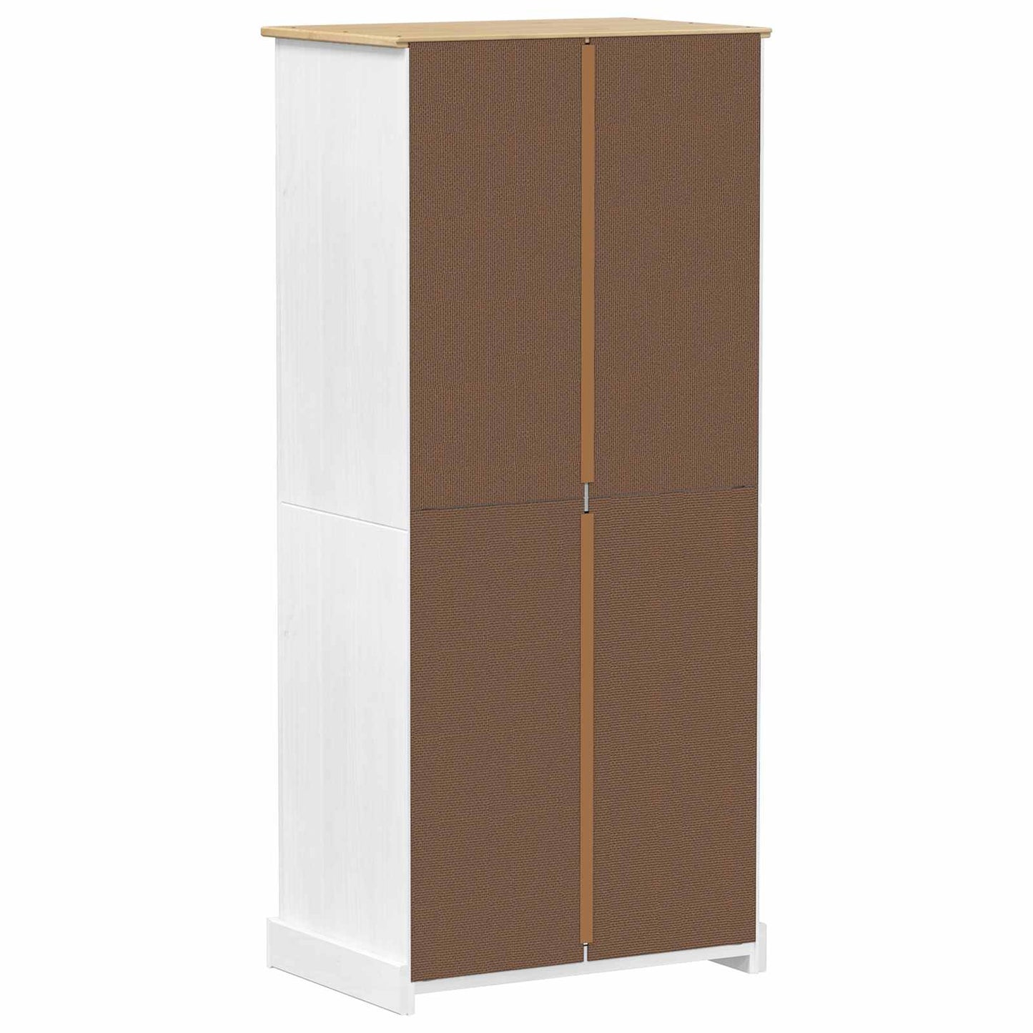 Wardrobes with Drawer White 76 x 50 x 170 cm Solid Pine Wood