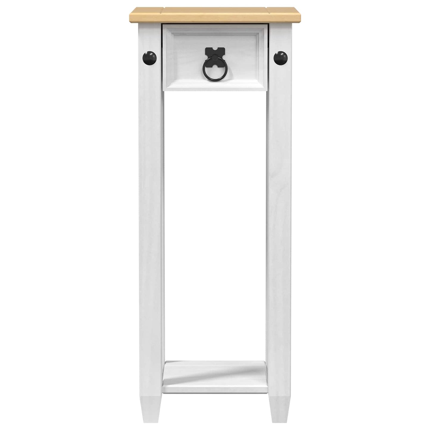 Plant Stand White 30 x 30x 73 cm Solid Pine Wood