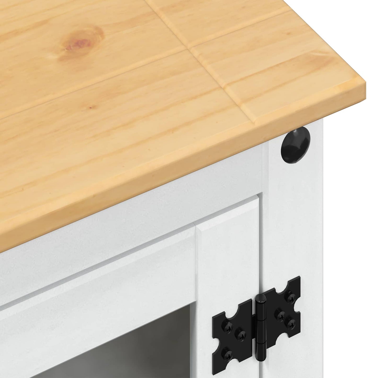 HiFi cabinet White 60 x 50 x 82 cm Solid Pine Wood