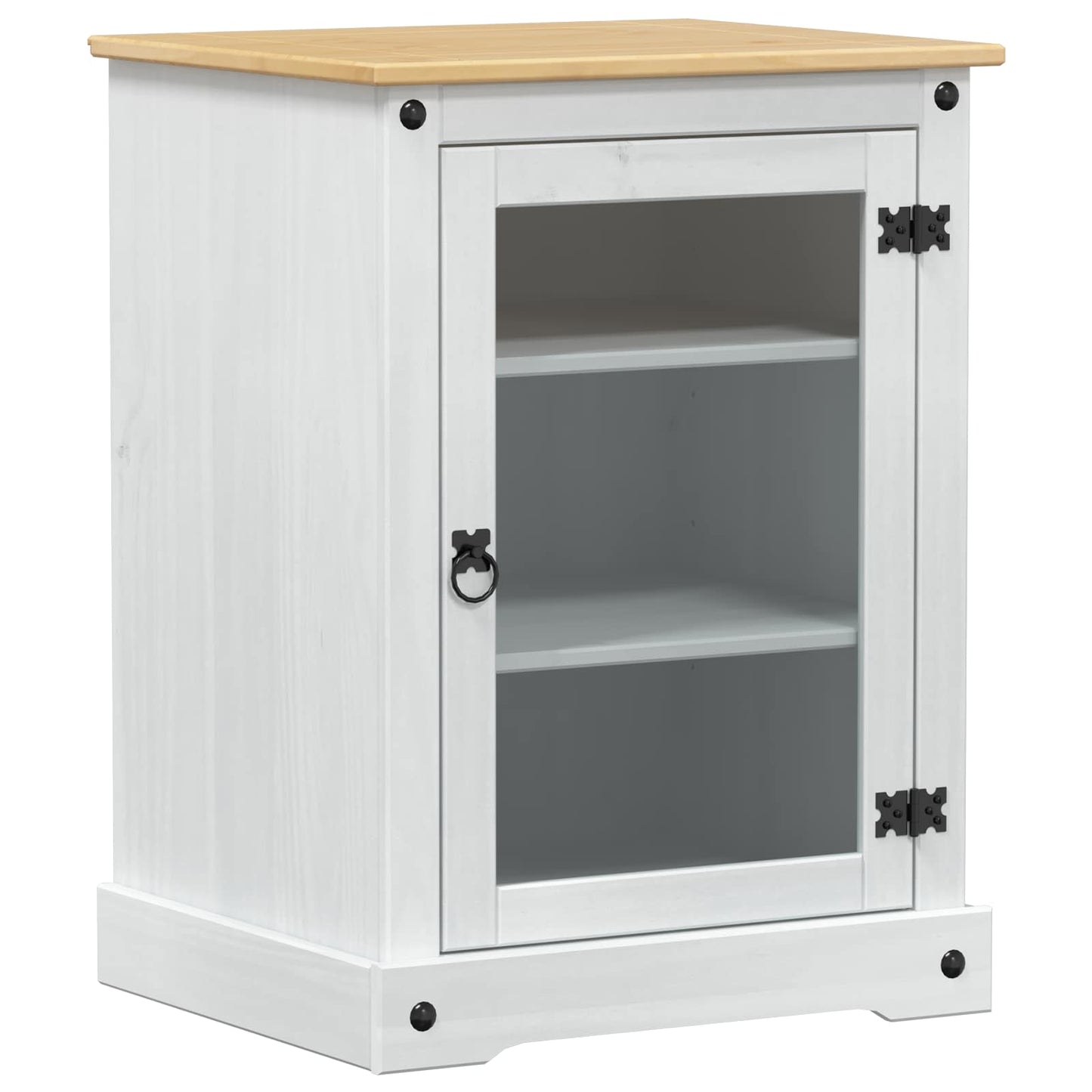 HiFi cabinet White 60 x 50 x 82 cm Solid Pine Wood