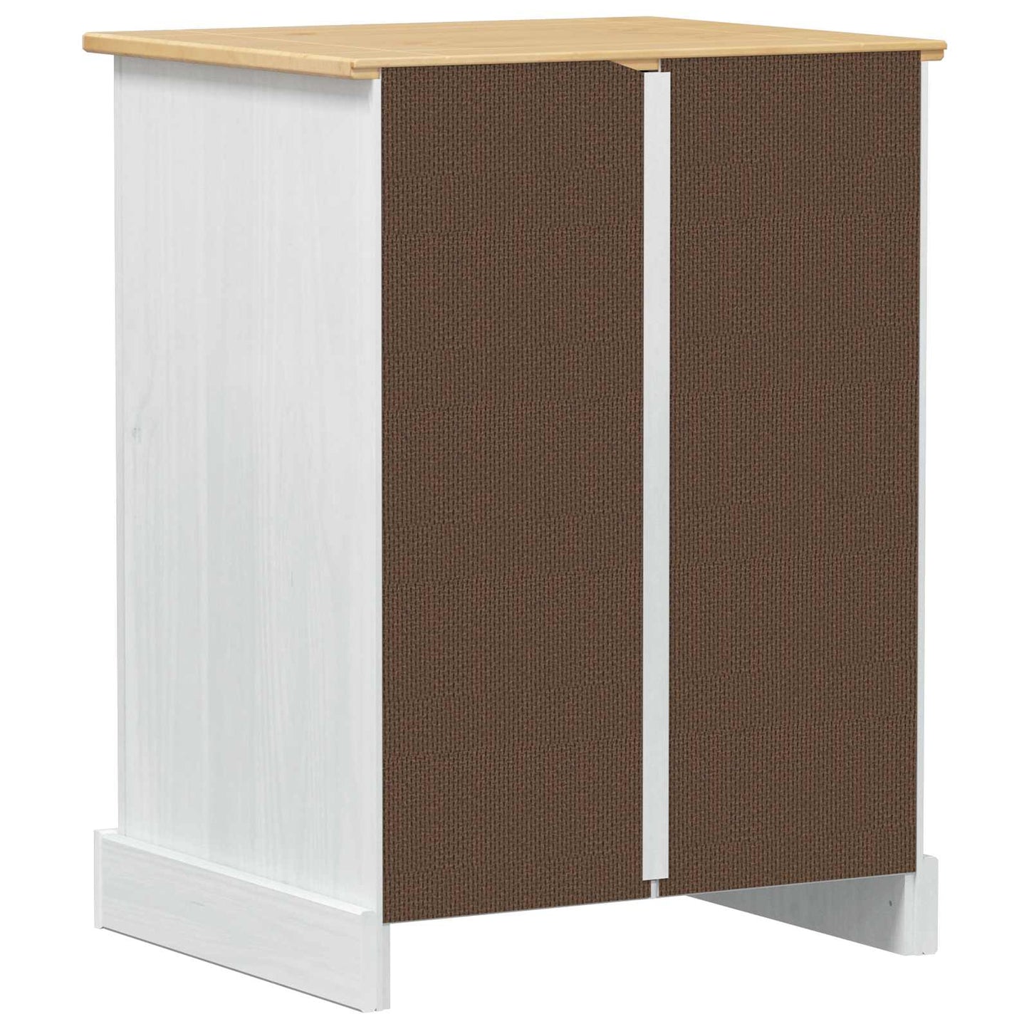 HiFi cabinet White 60 x 50 x 82 cm Solid Pine Wood