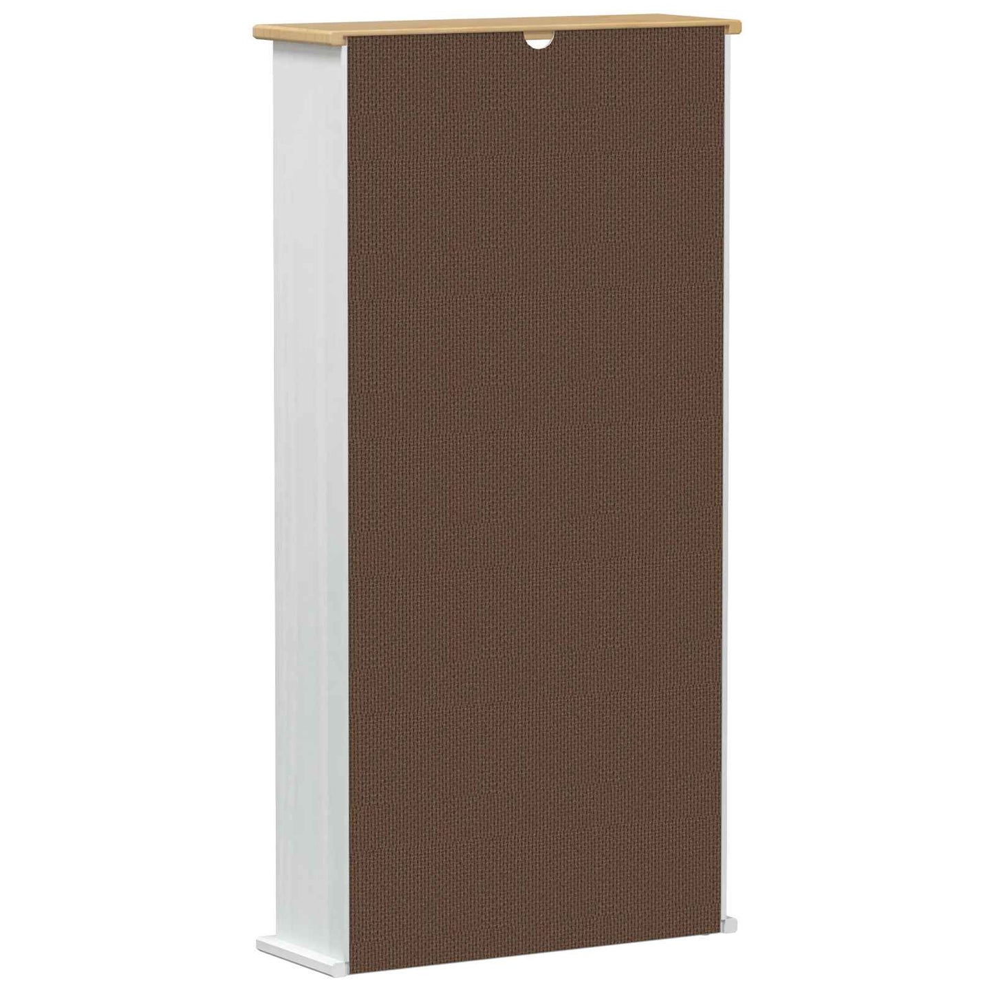 CD cabinet White 52 x 17.5 x 103 cm Solid Pine Wood