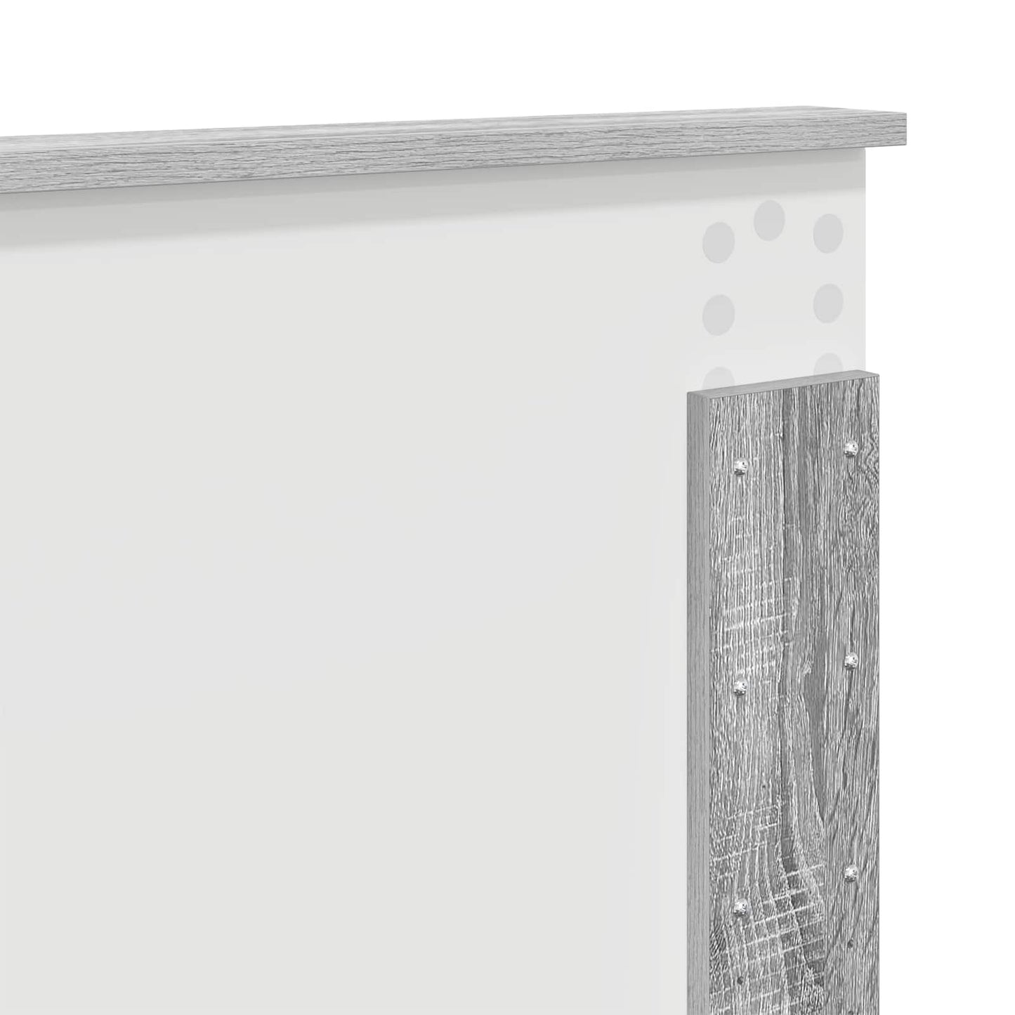 Bed Frame Grey Sonoma 200 x 200 cm Engineered wood