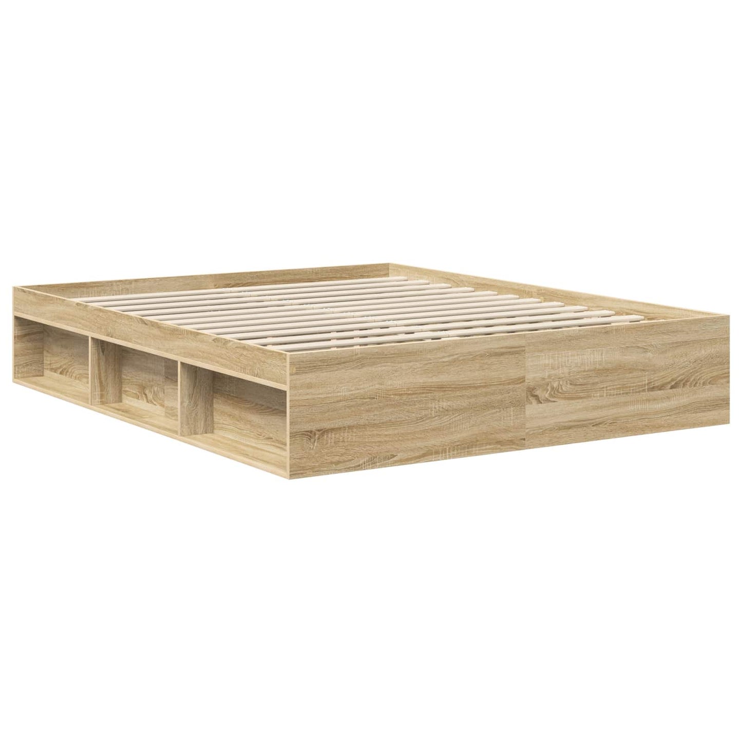 Bed Frame with Headboard Sonoma 160 x 200 cm Engineered wood