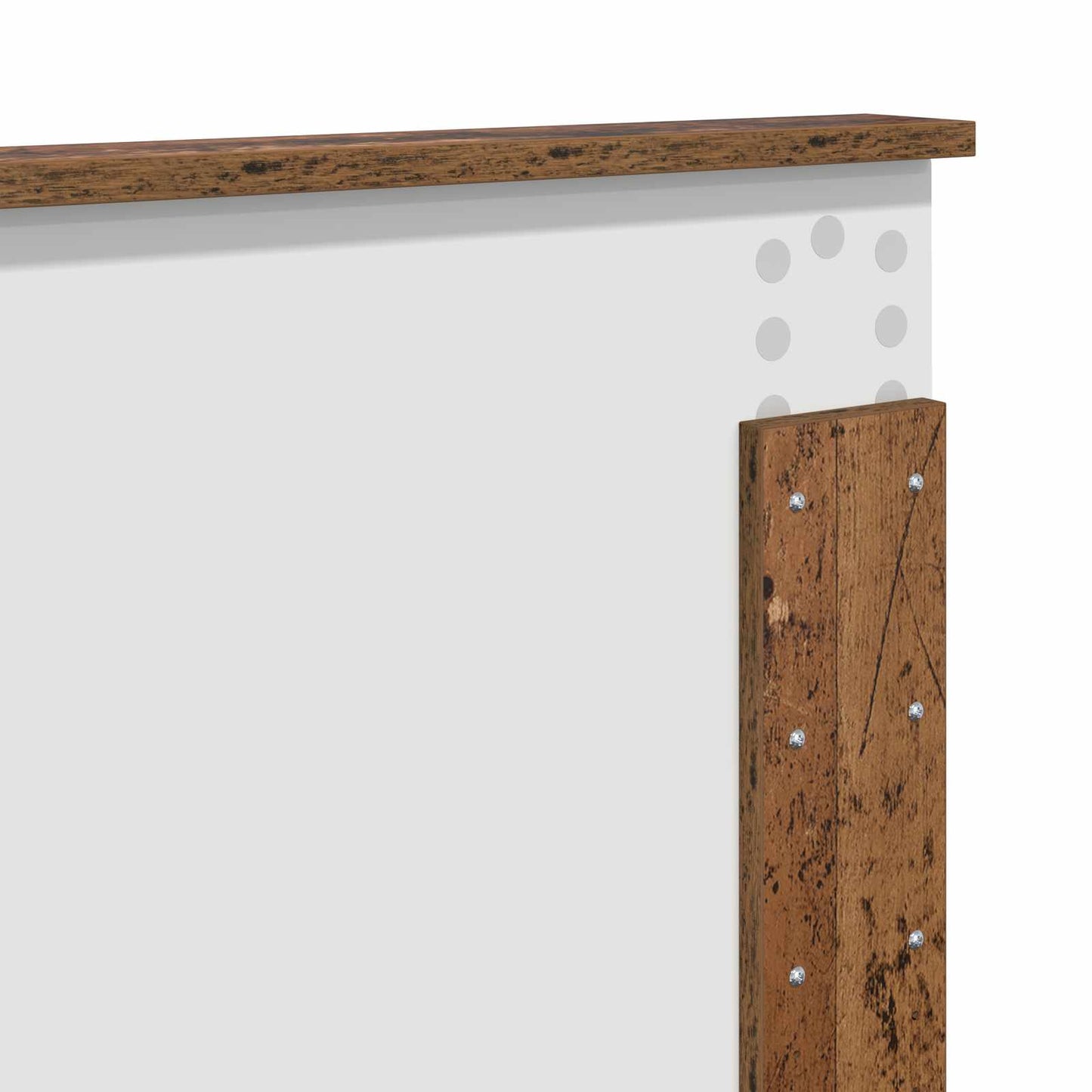 Bed Frame with Headboard Old Wood 150 x 200 cm Engineered wood