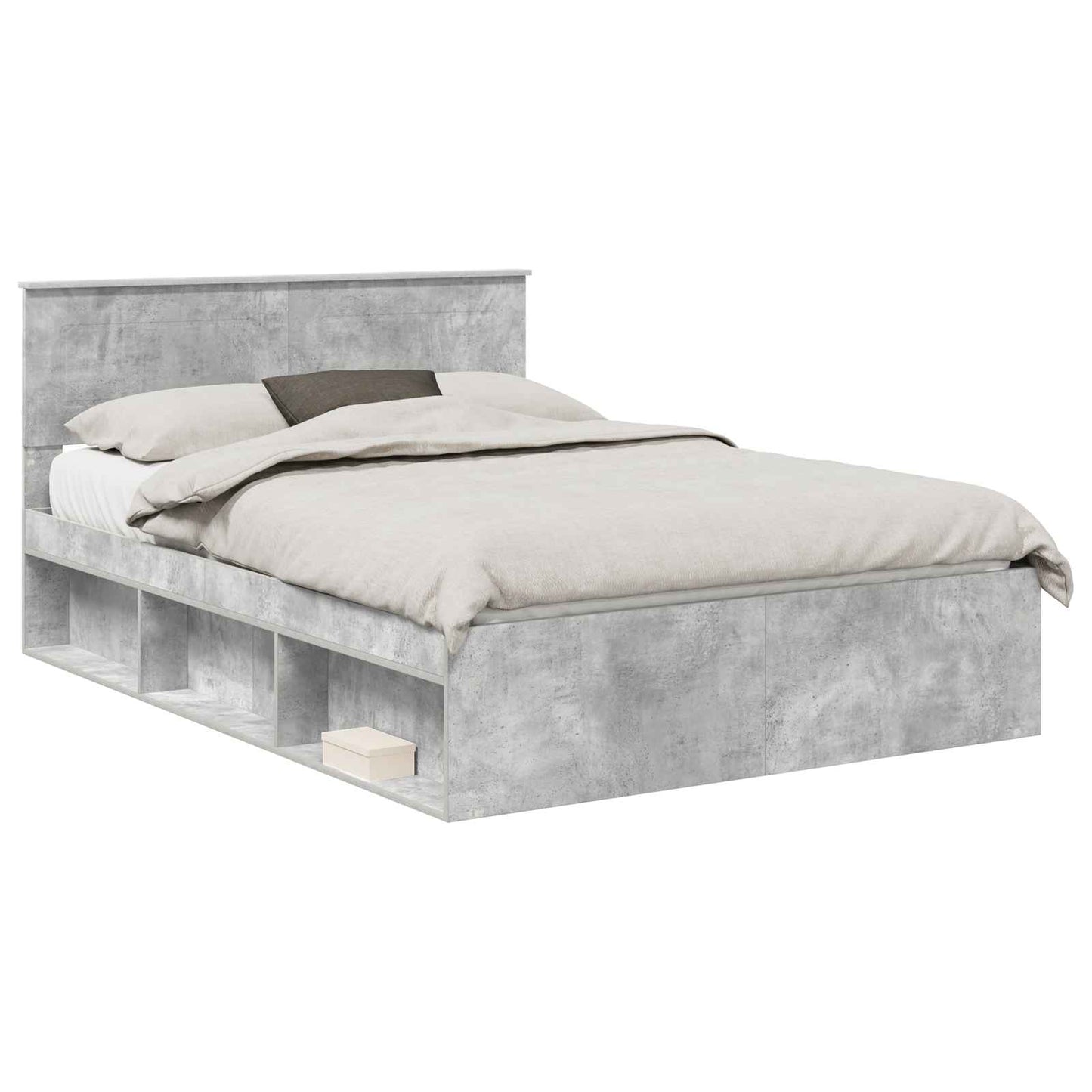 Bed Frame with Headboard Concerte 140 x 190 cm Engineered wood