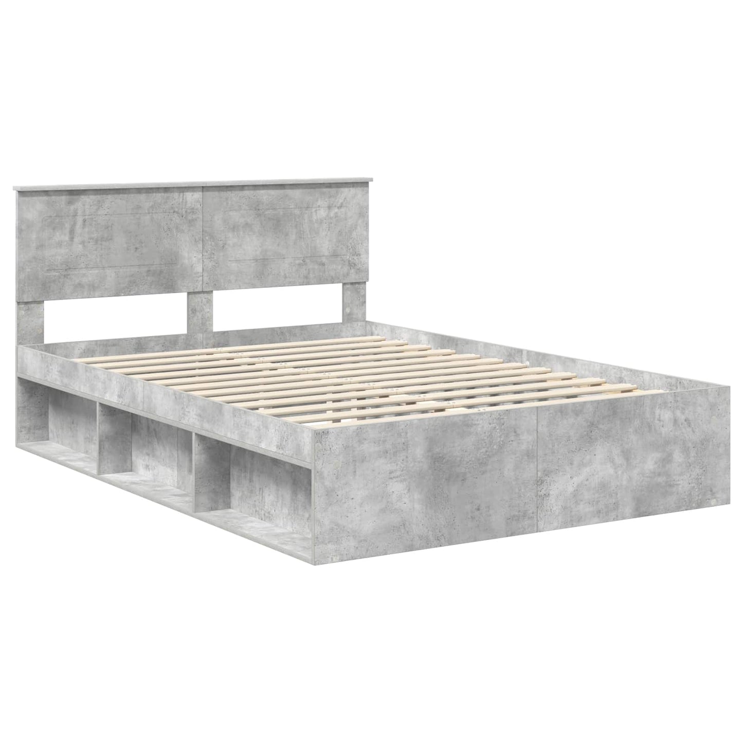 Bed Frame with Headboard Concerte 140 x 190 cm Engineered wood