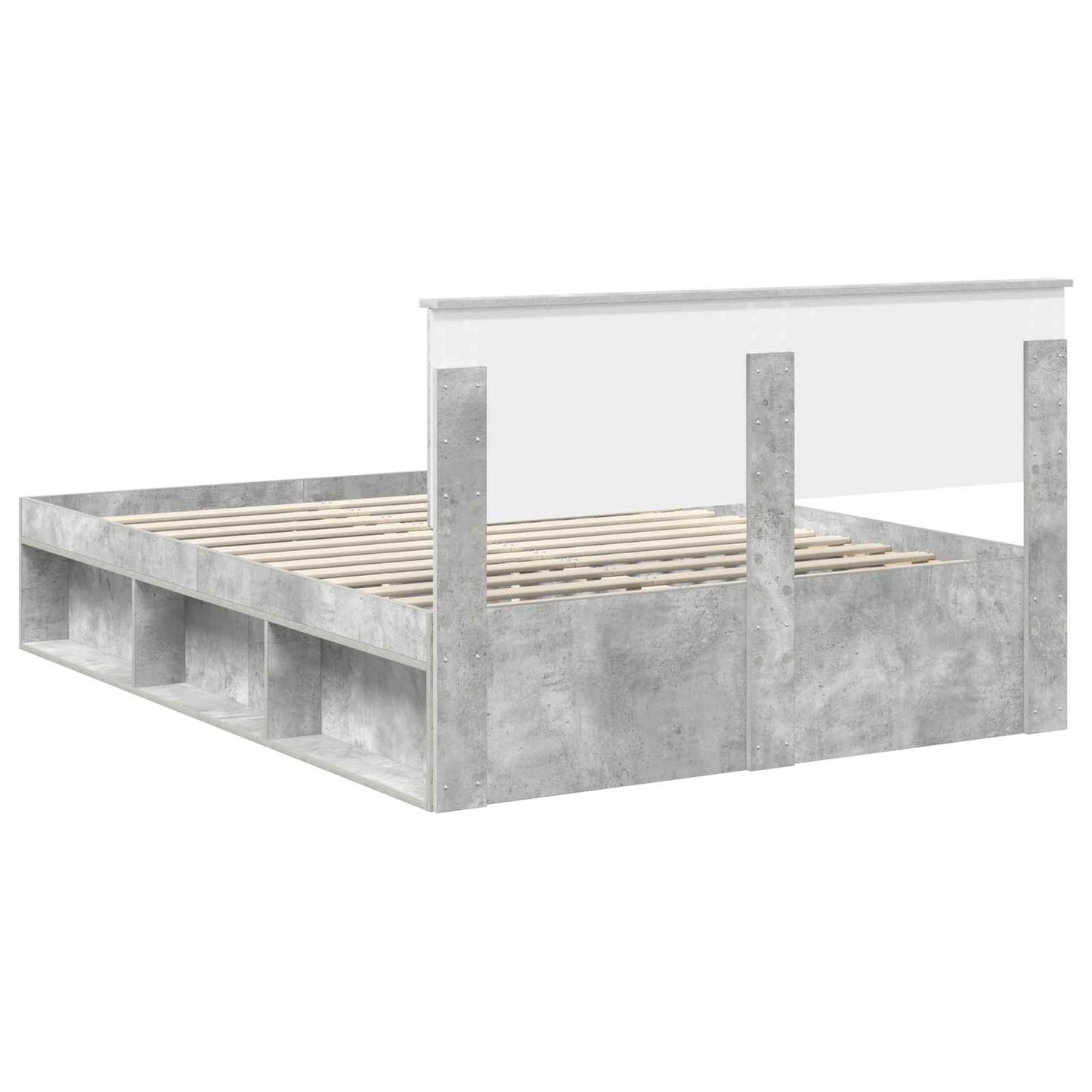 Bed Frame with Headboard Concerte 140 x 190 cm Engineered wood
