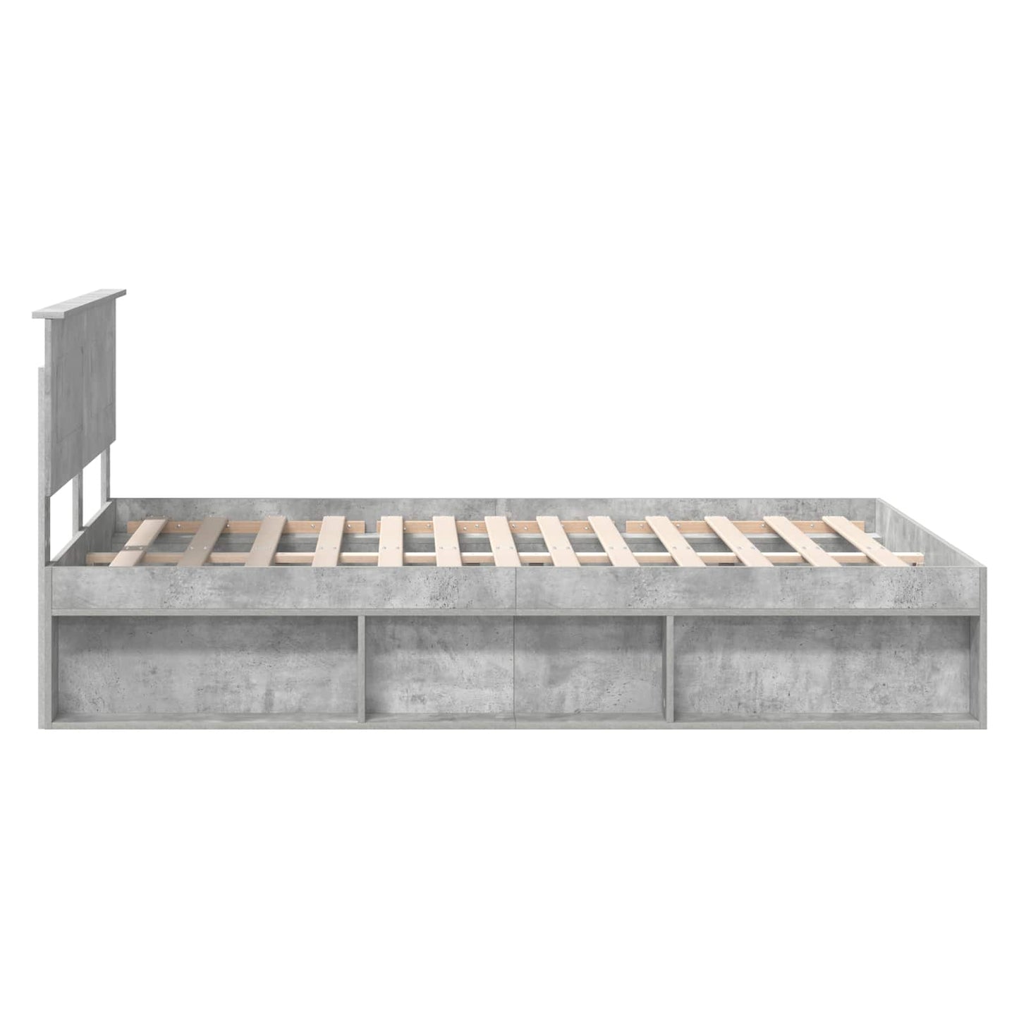 Bed Frame with Headboard Concerte 140 x 190 cm Engineered wood
