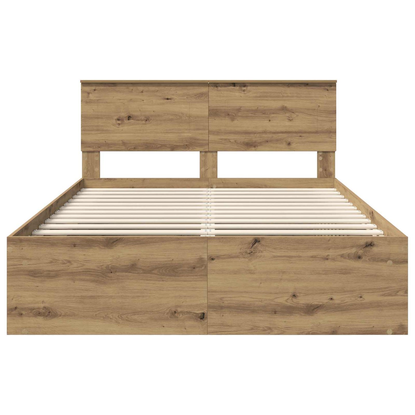 Bed Frame Artisian Oak 140 x 190 cm Engineered wood