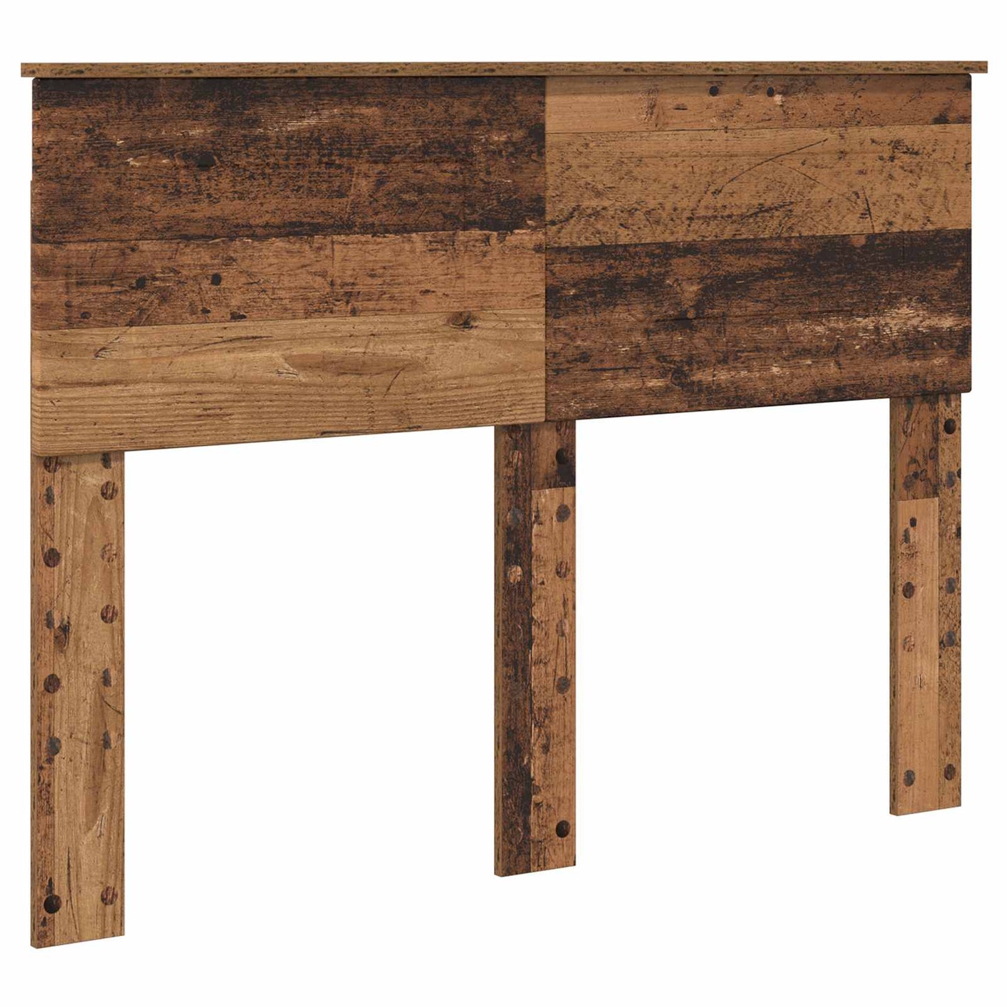 Bed Frame with Headboard Old Wood 135 x 190 cm Engineered wood