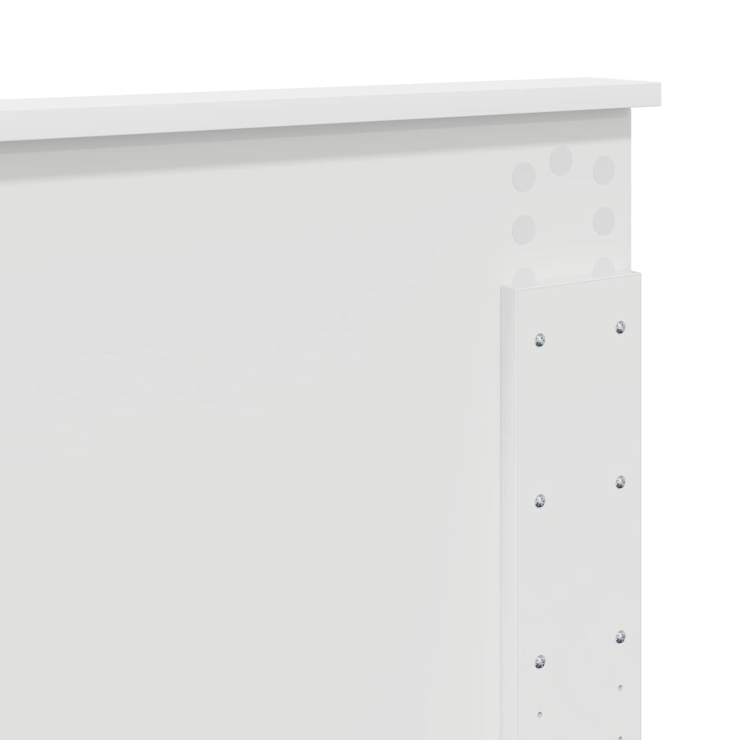 Bed Frame with Headboard White 120 x 190 cm Engineered wood
