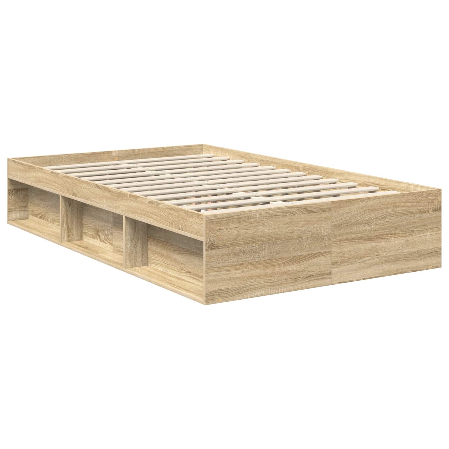 Bed Frame with Headboard Sonoma 120 x 190 cm Engineered wood