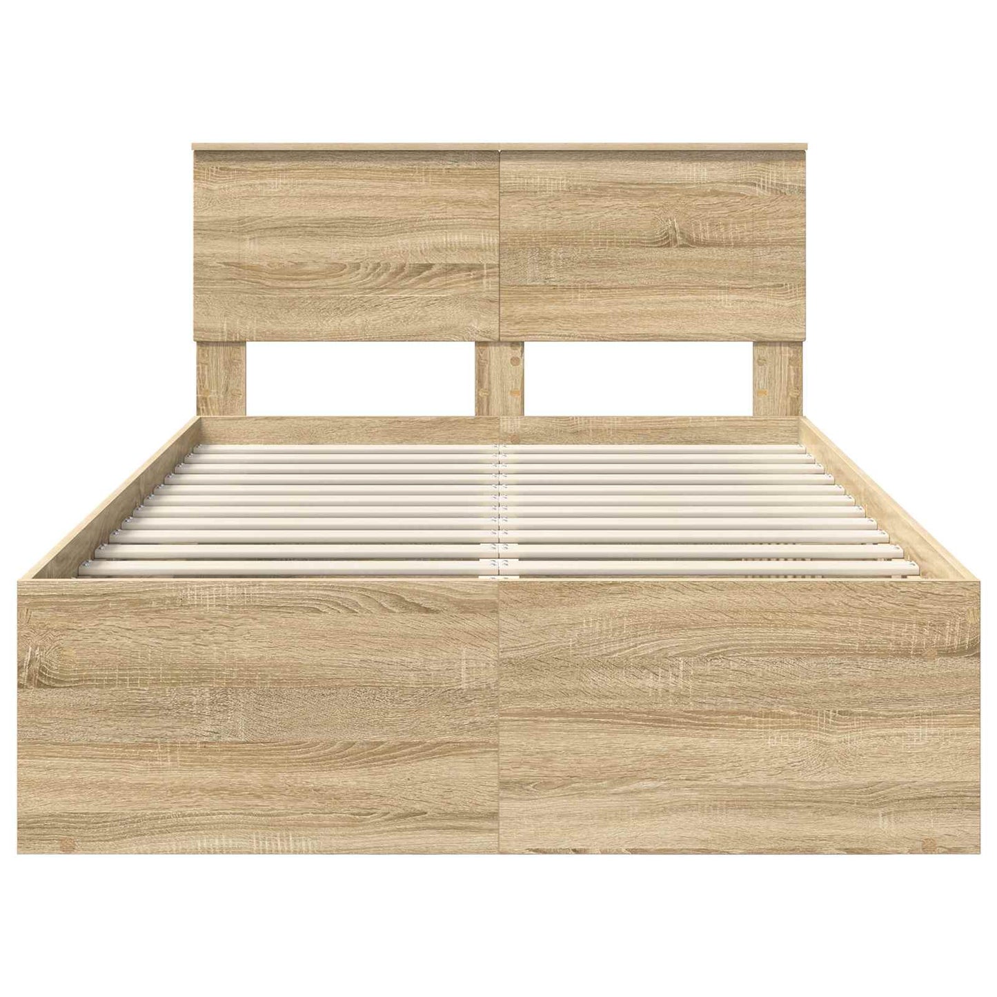 Bed Frame with Headboard Sonoma 120 x 190 cm Engineered wood
