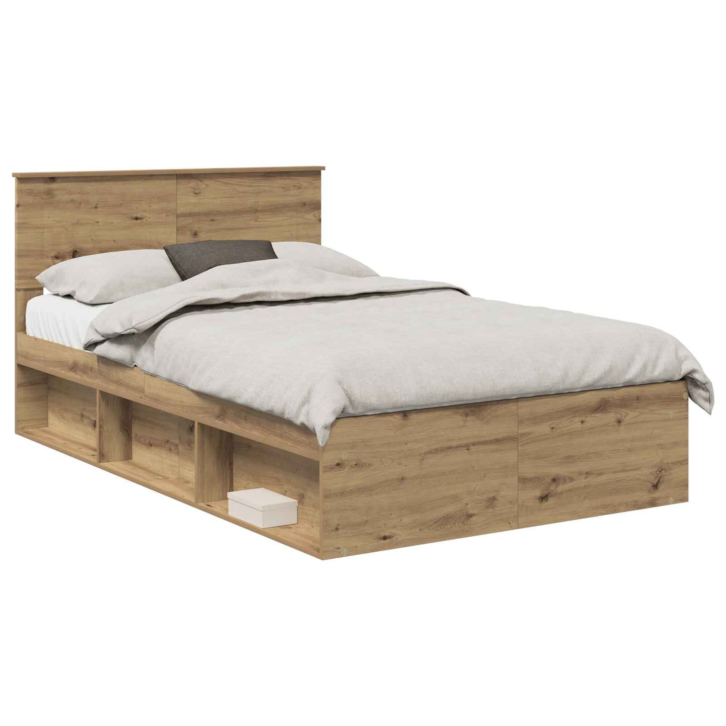 Bed Frame Artisian Oak 120 x 200 cm Engineered wood
