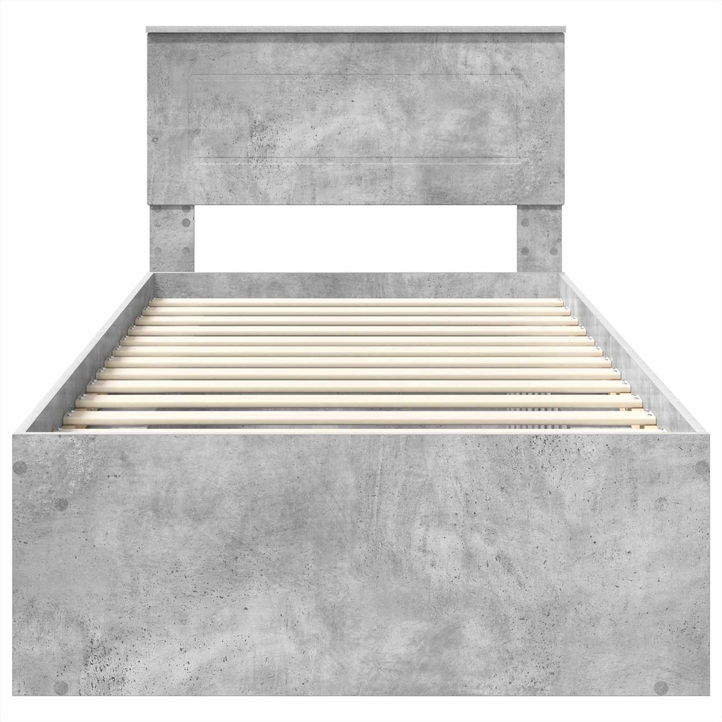 Bed Frame Concerte Grey 100 x 200 cm Engineered wood