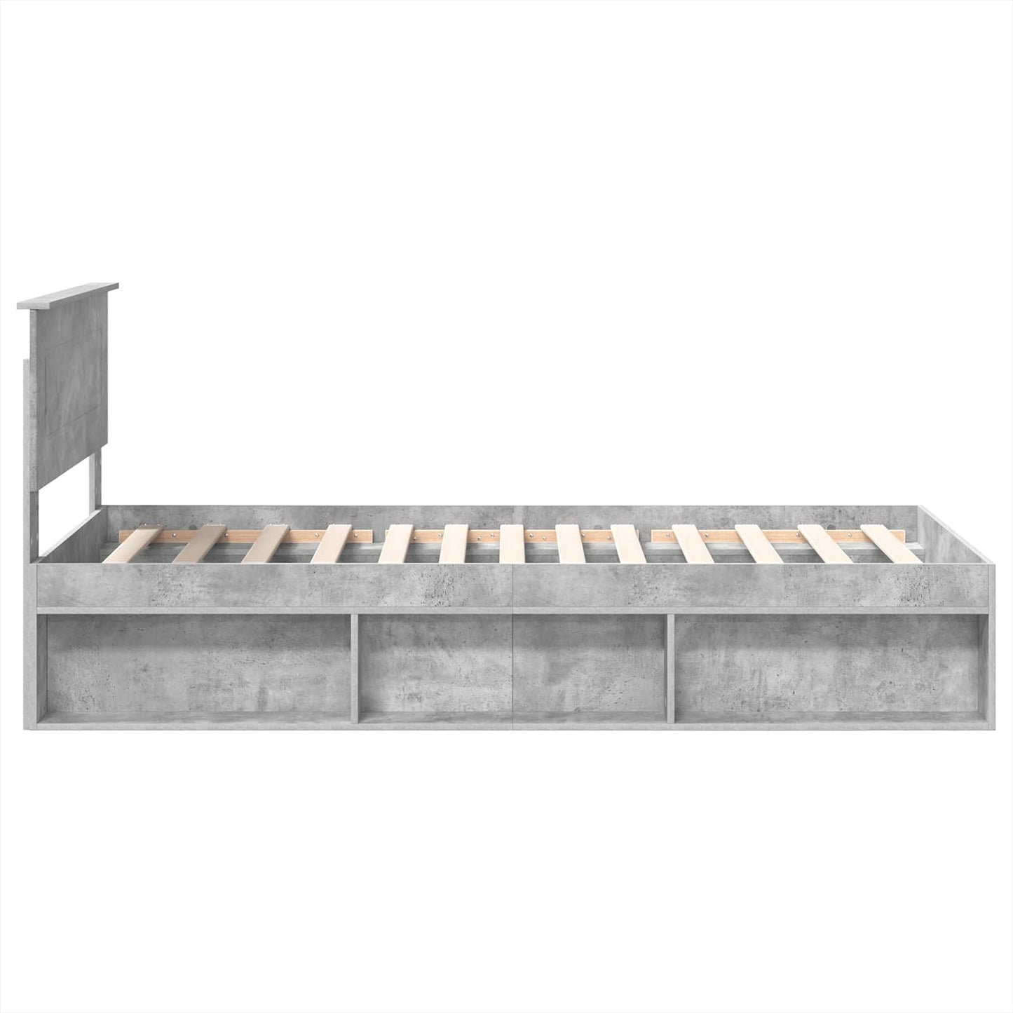 Bed Frame Concerte Grey 90 x 190 cm Engineered wood