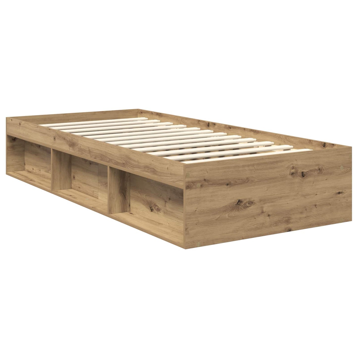 Bed Frame Artisian Oak 90 x 190 cm Engineered wood