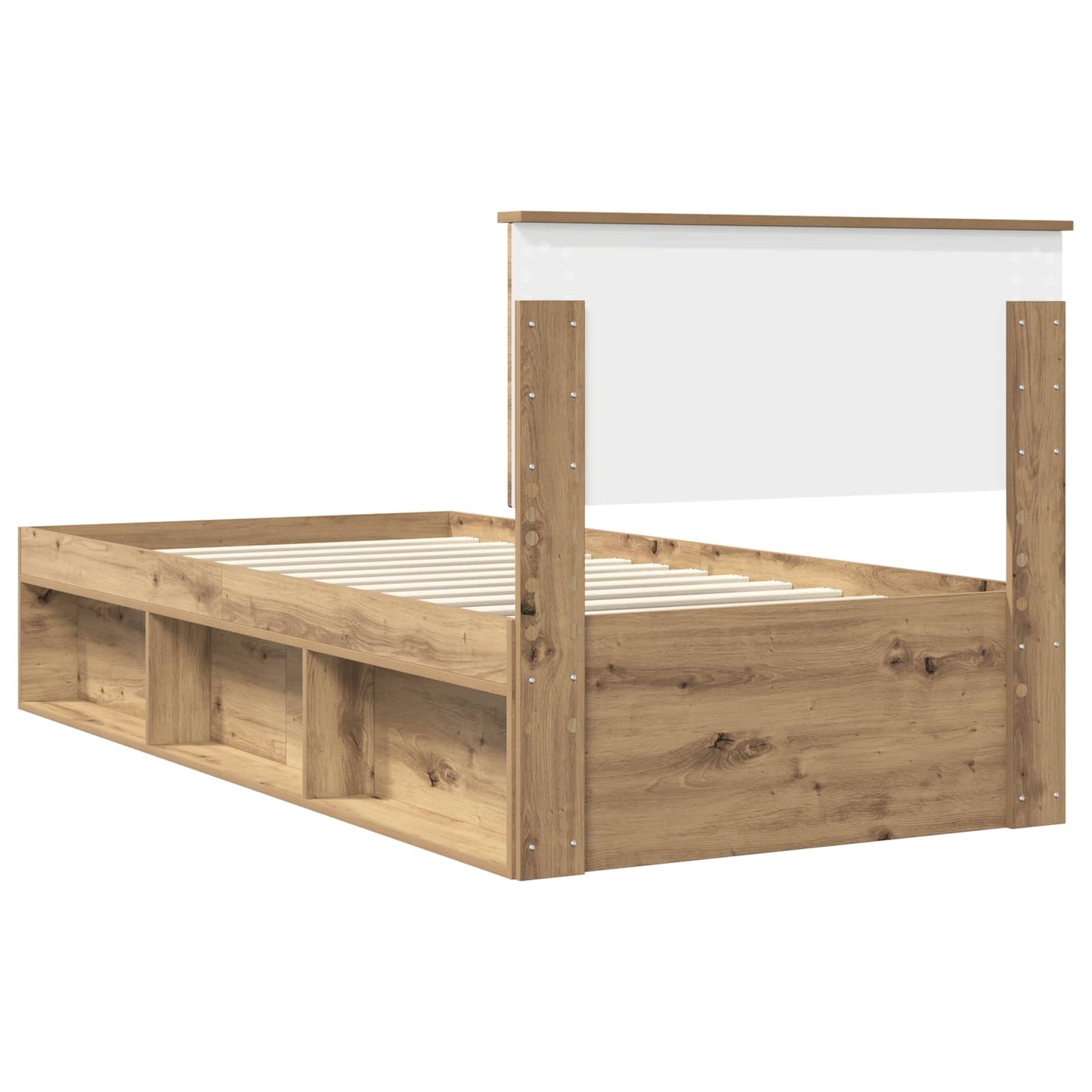 Bed Frame Artisian Oak 90 x 190 cm Engineered wood