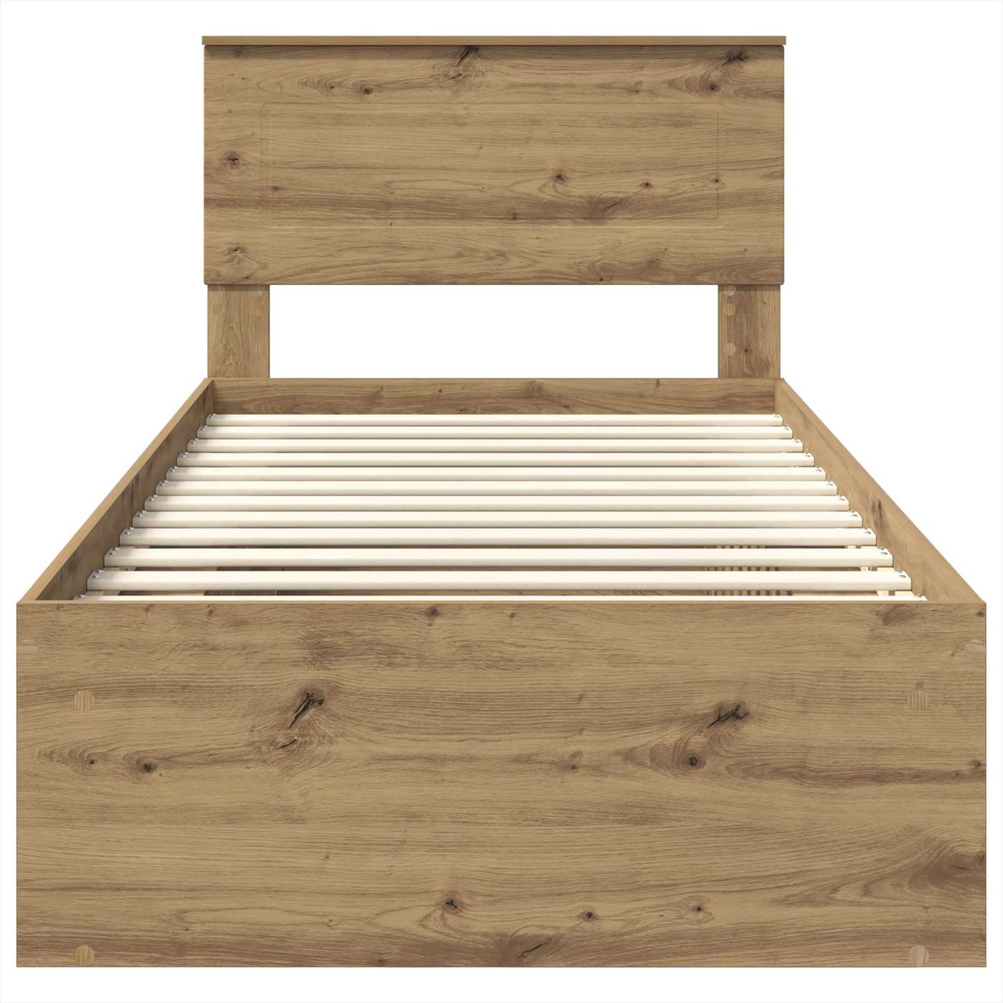 Bed Frame Artisian Oak 90 x 190 cm Engineered wood