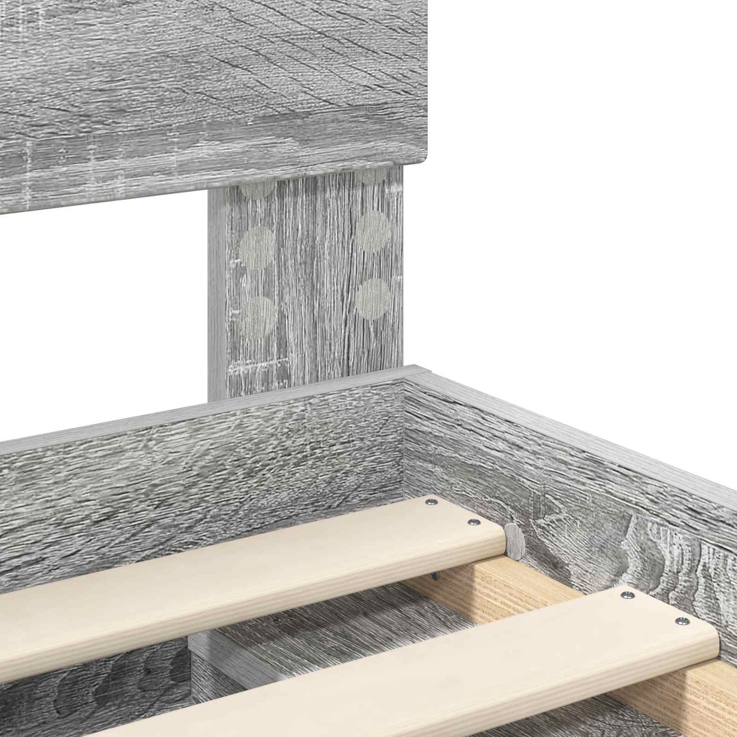 Bed Frame Grey Sonoma 75 x 190 cm Engineered wood