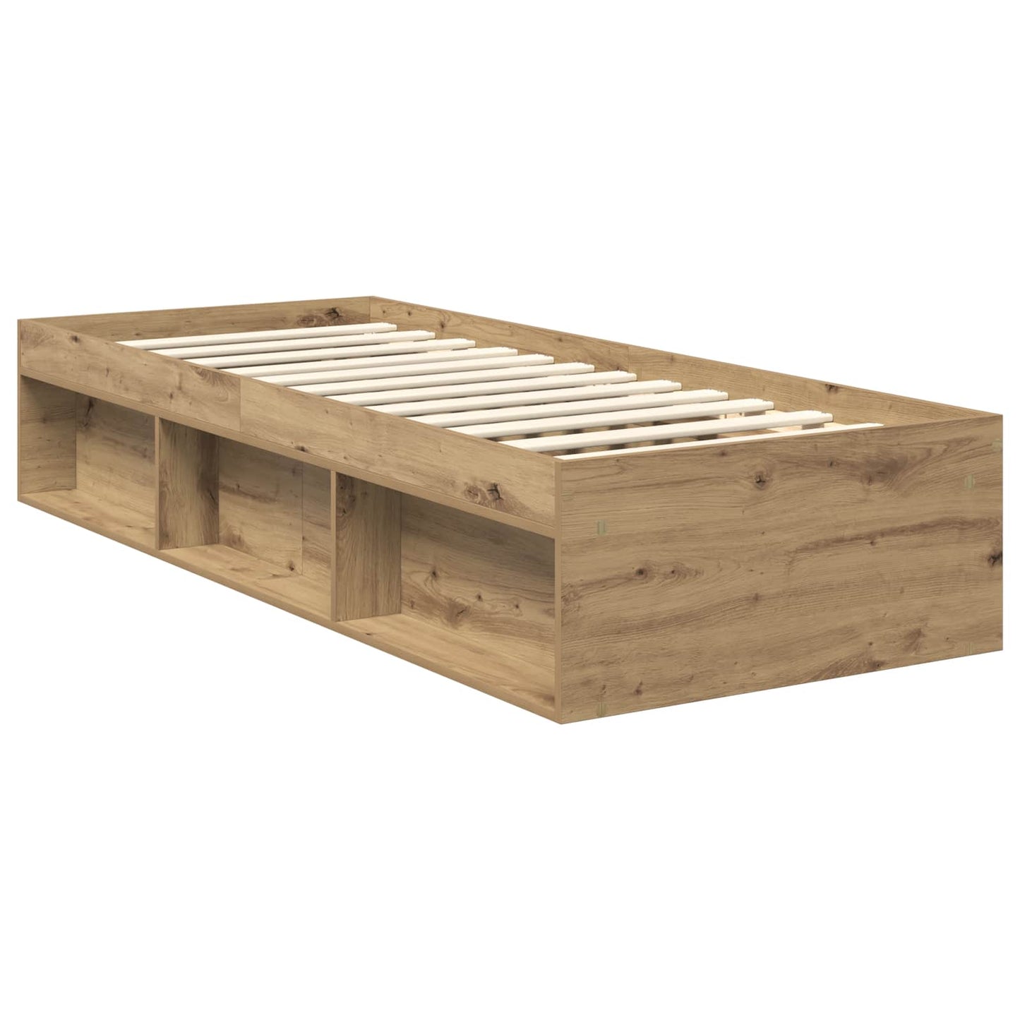 Bed Frame Artisian Oak 75 x 190 cm Engineered wood
