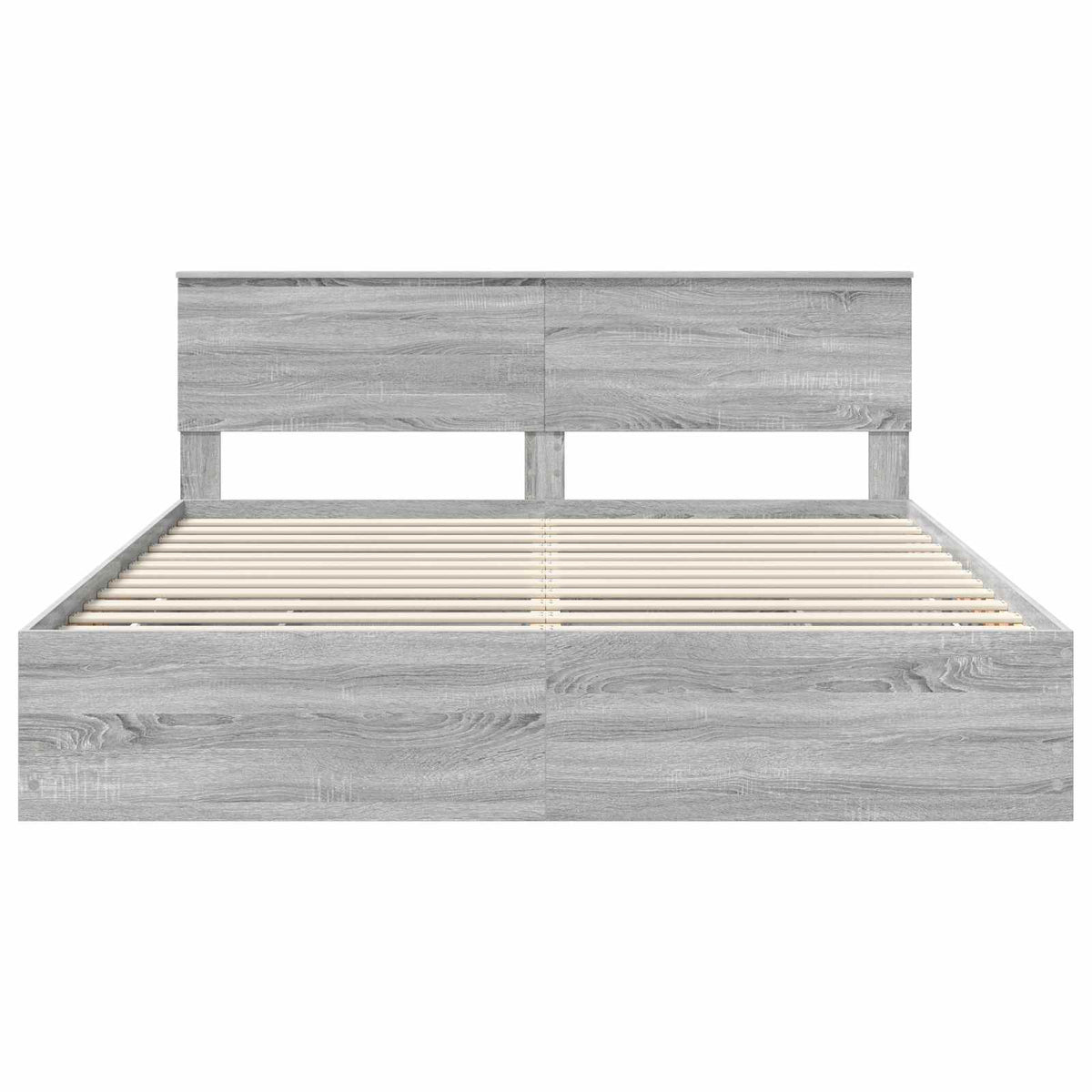 Bed Frame with Drawer Grey Sonoma 180 x 200 cm Engineer Wood