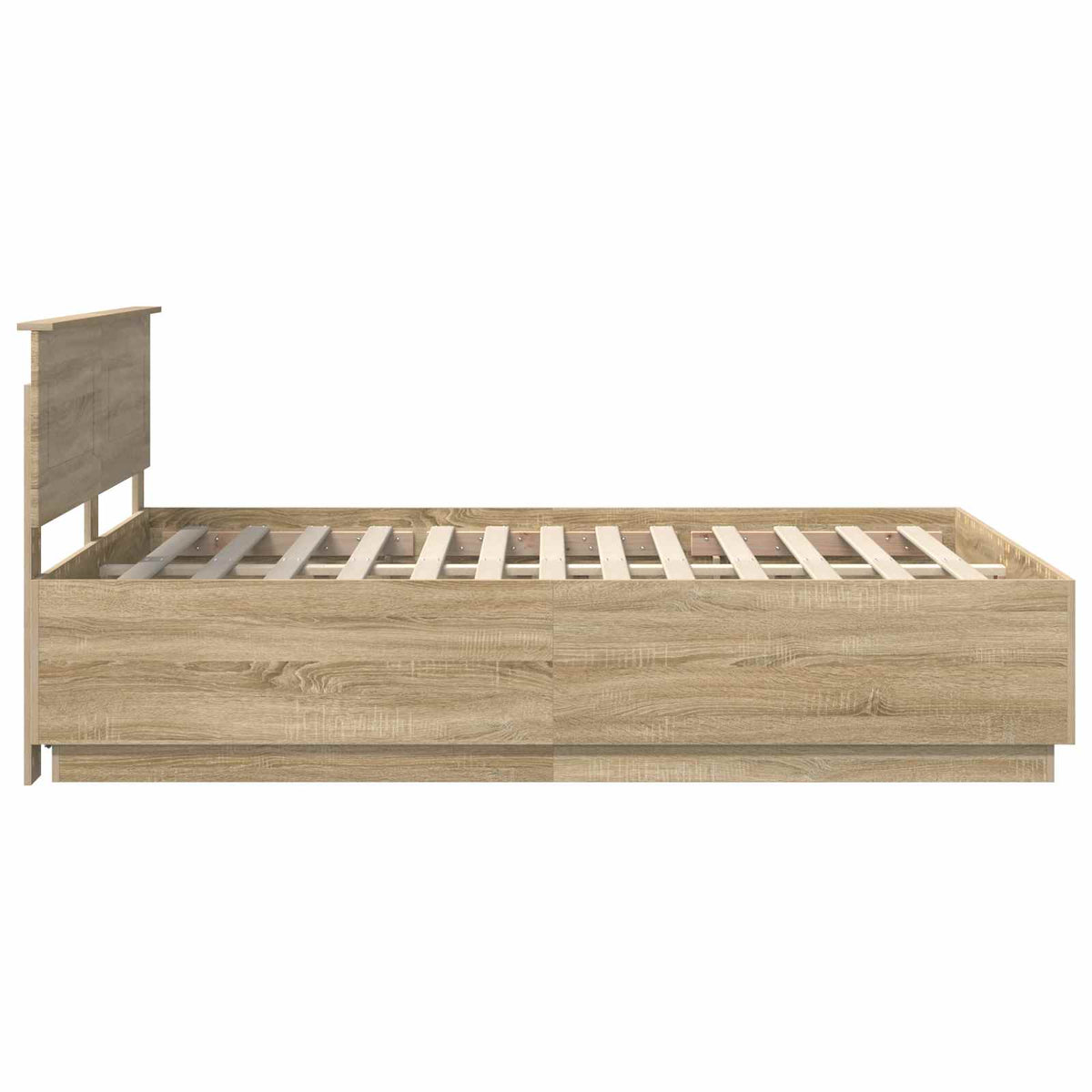Bed Frame Sonoma Oak 160 x 200 cm Engineered Wood
