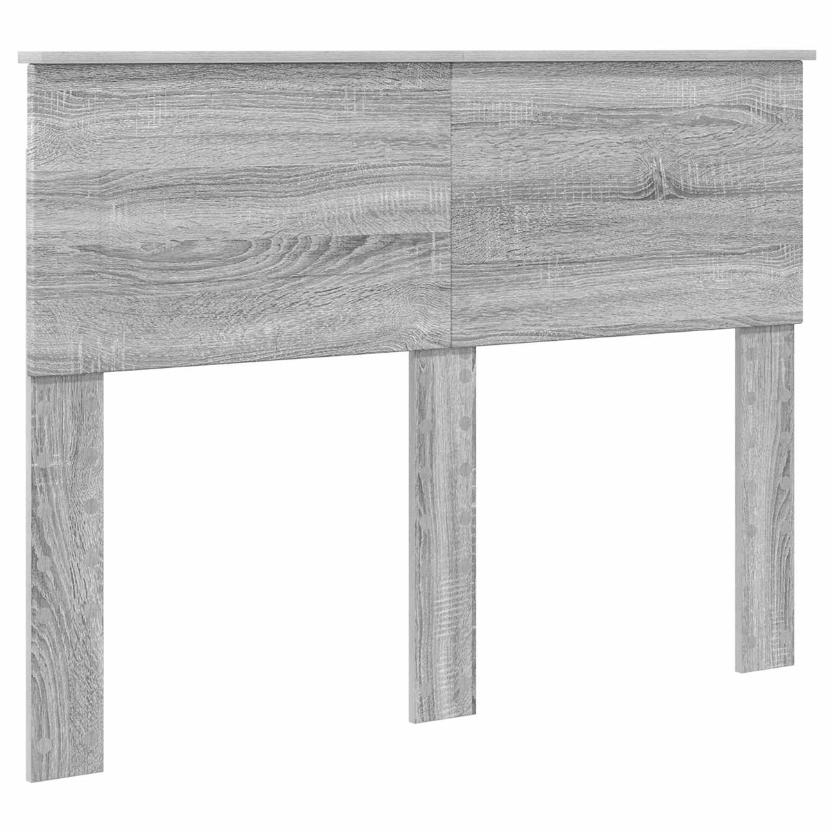 Bed Frame Grey Sonoma 135 x 190 cm Engineered Wood