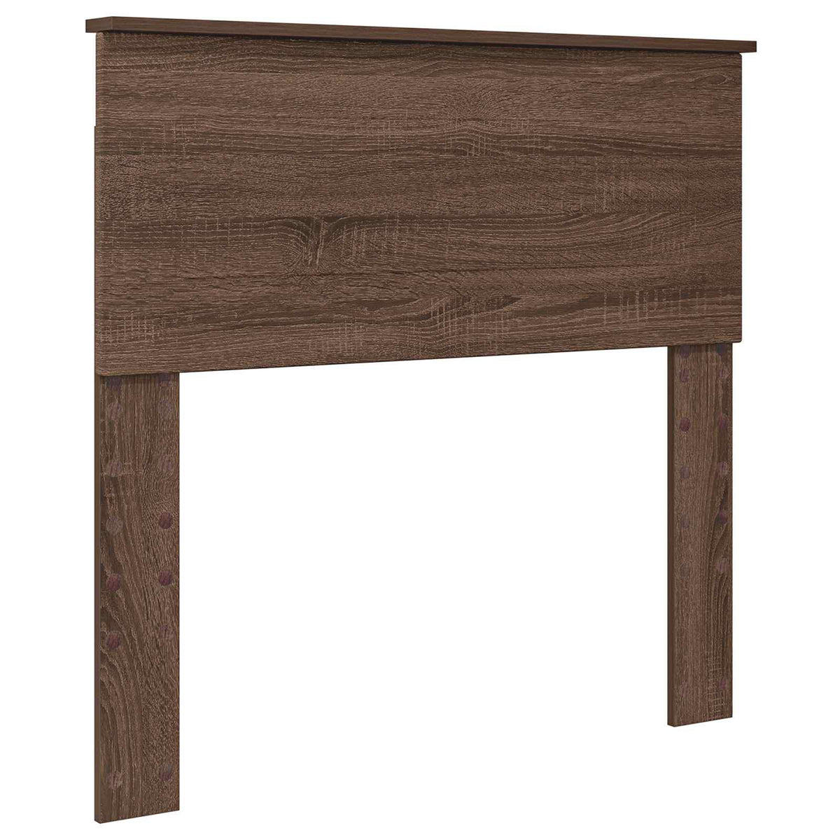 Bed Frame with Headboard Brown Oak 70 x 190 cm Engineered Wood
