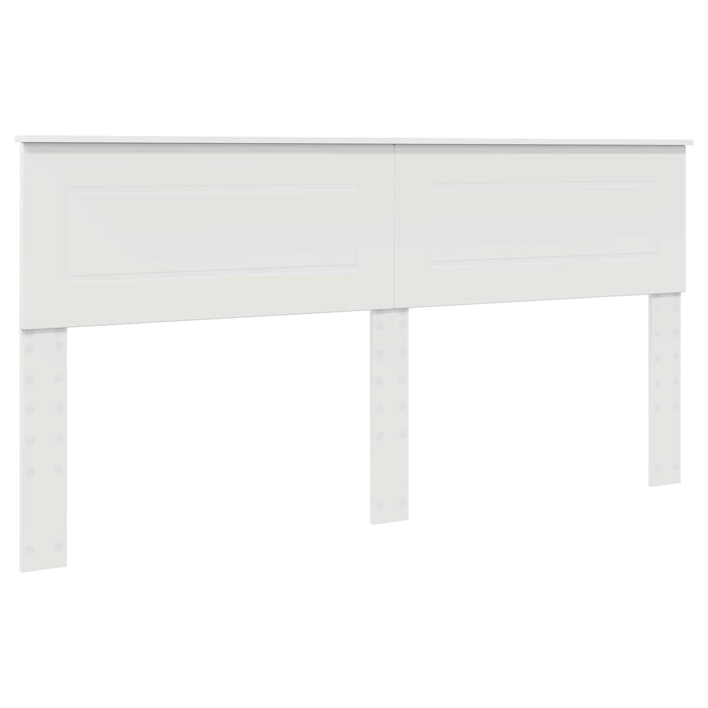 Bed Frame with Headboard White 180 x 200 cm Engineered Wood