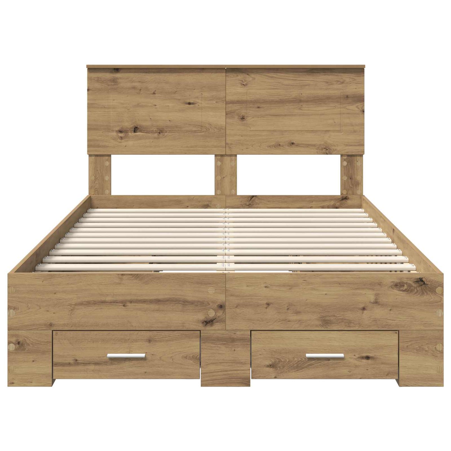 Bed Frame with Drawer Artisan Oak 120 x 190 cm Engineered Wood