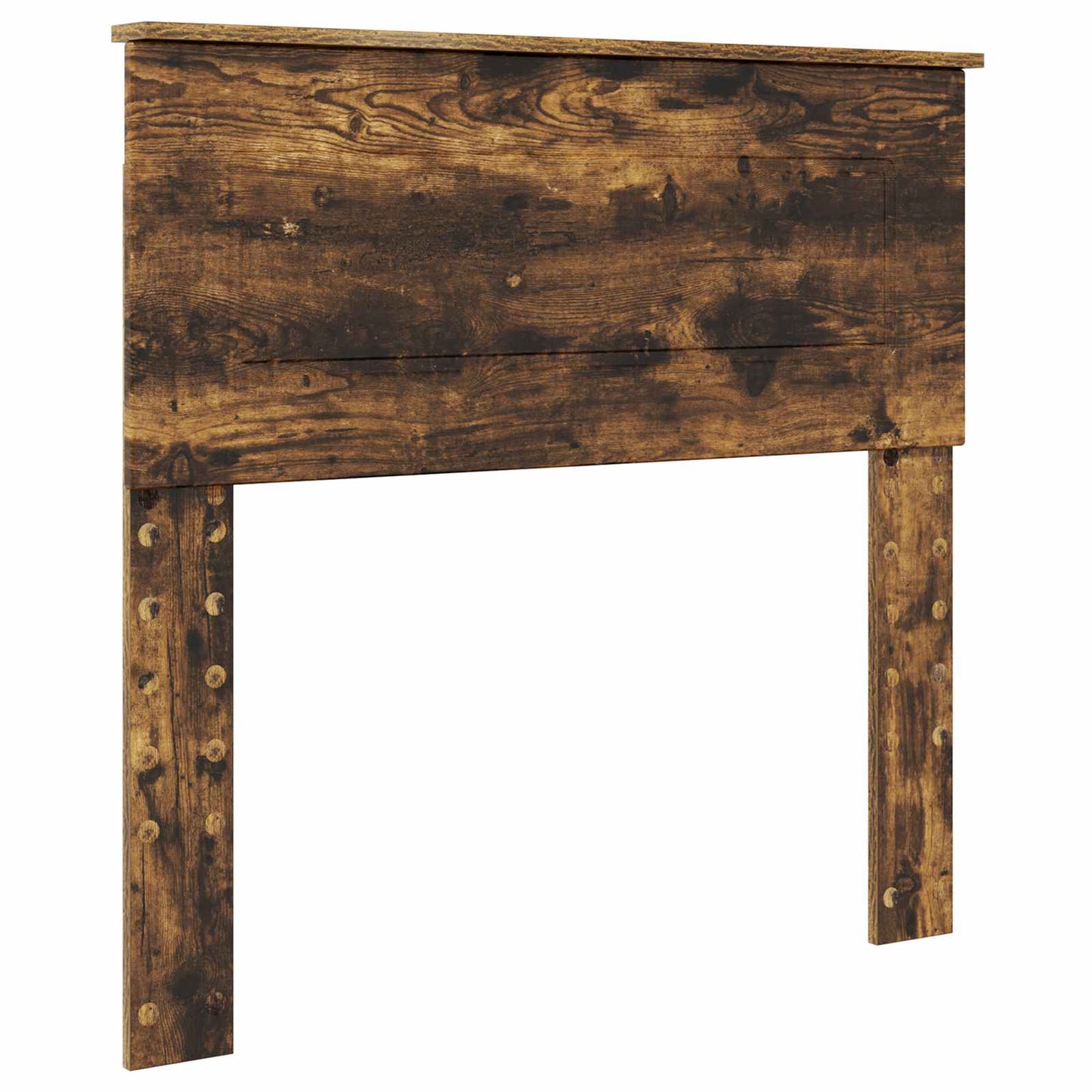 Bed Frame with Headboard Smoked Oak 90 x 190 cm Engineered Wood