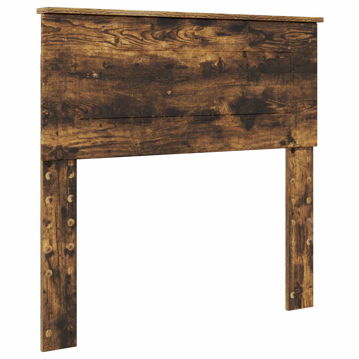 Bed Frame with Shelf Smoked Oak 90 x 190 cm Engineered Wood