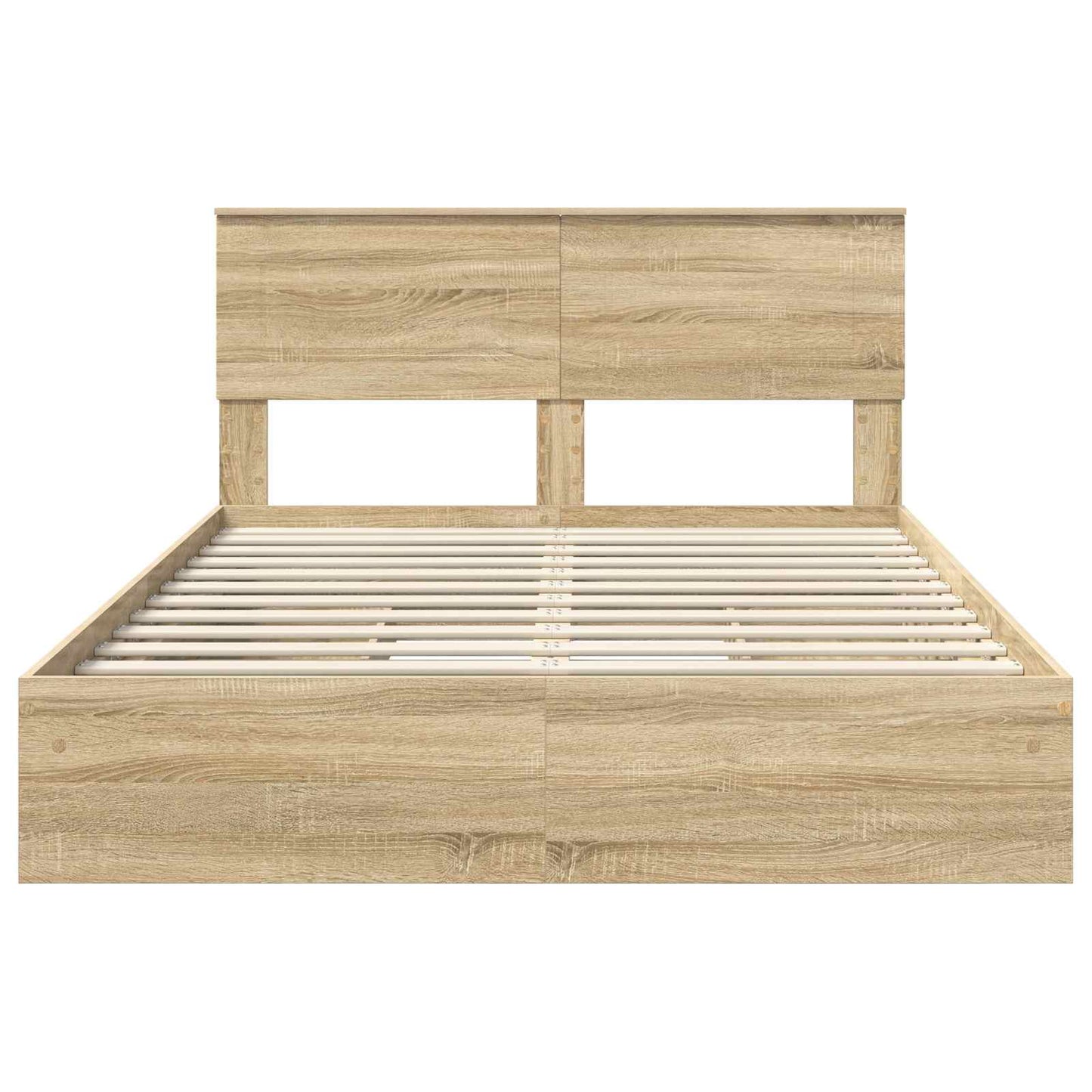 Storage Bed with Drawer Sonoma Oak 160 x 200 cm Engineered Wood