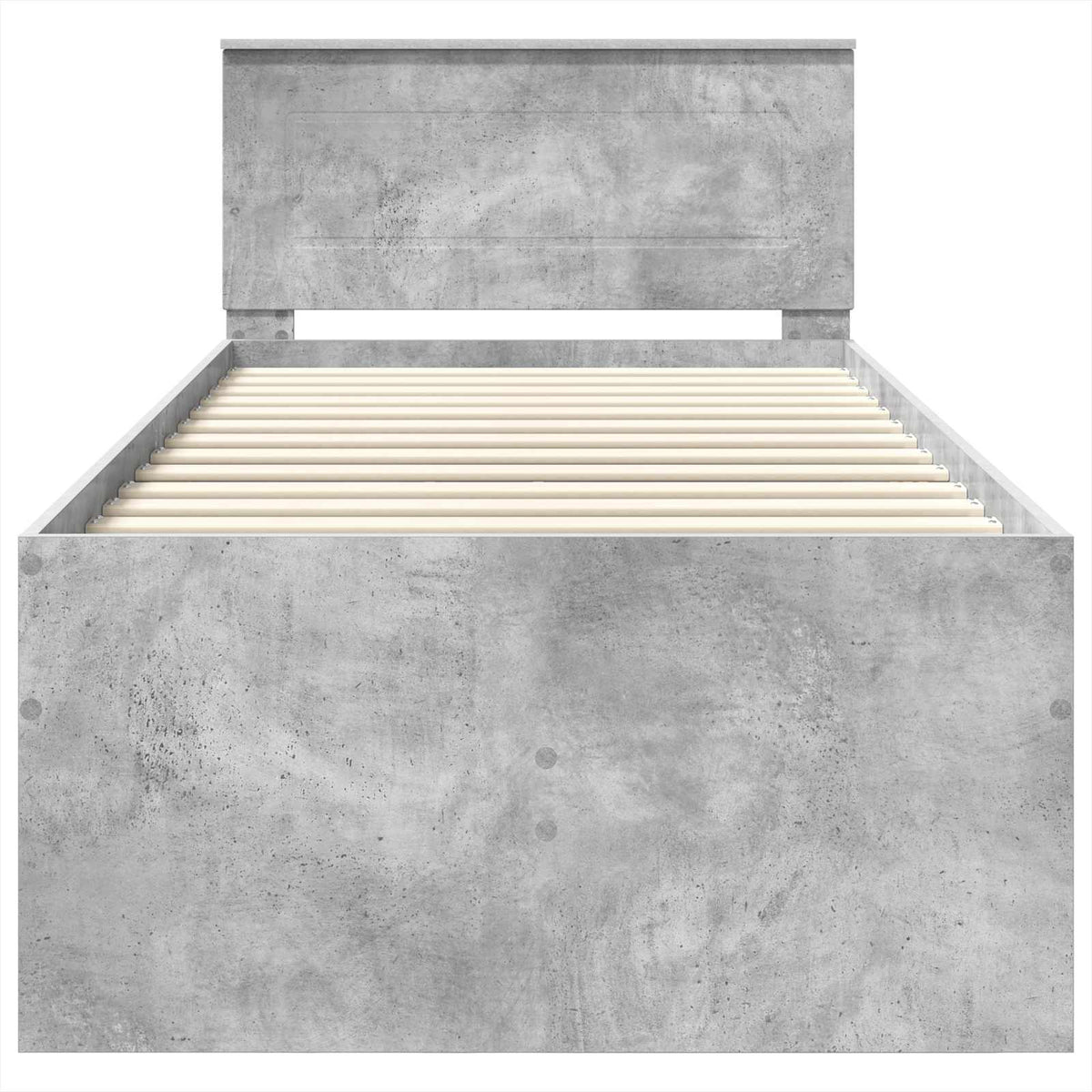 Daybed Concrete Grey and Black 100 x 200 cm Engineered Wood