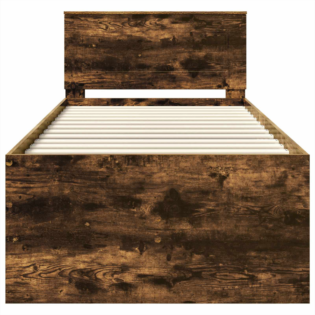 Daybed Manual Smoked Oak and Black 90 x 200 cm Engineered Wood