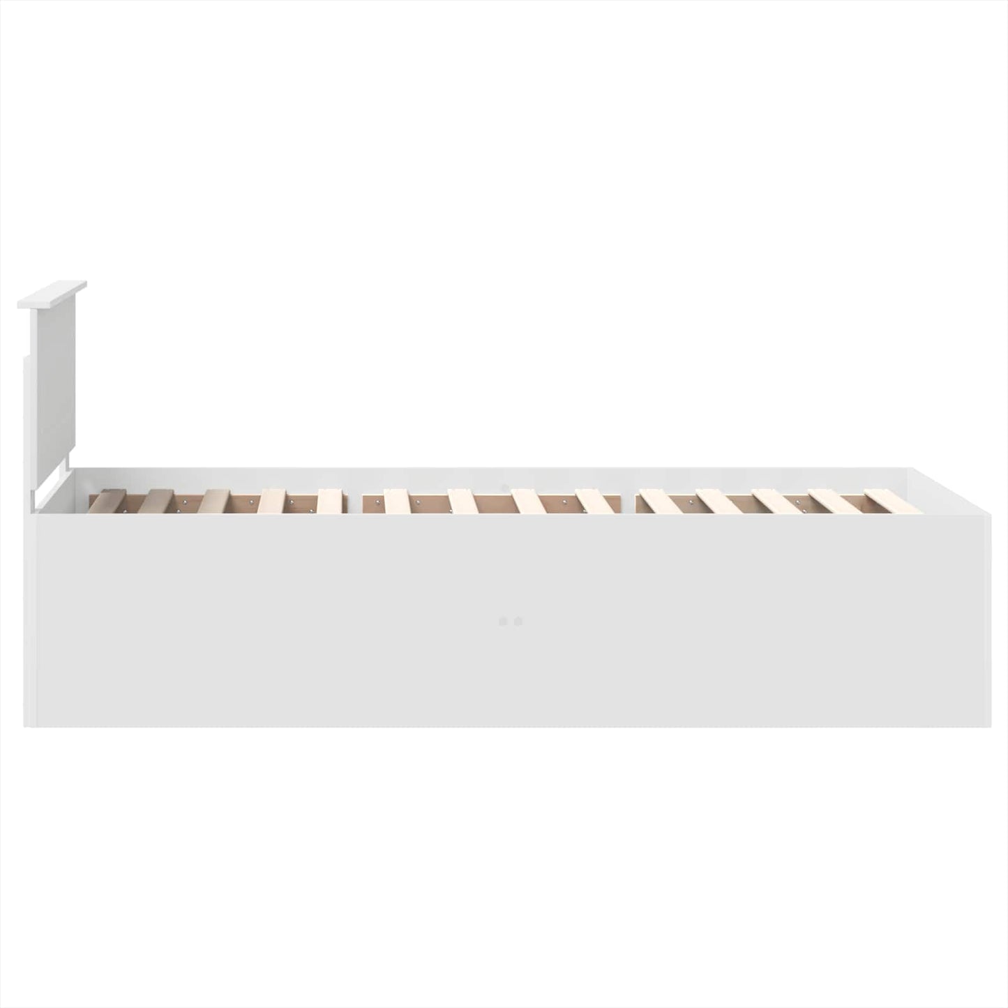 Bed Frame with Headboard White 120 x 200 cm Engineered Wood