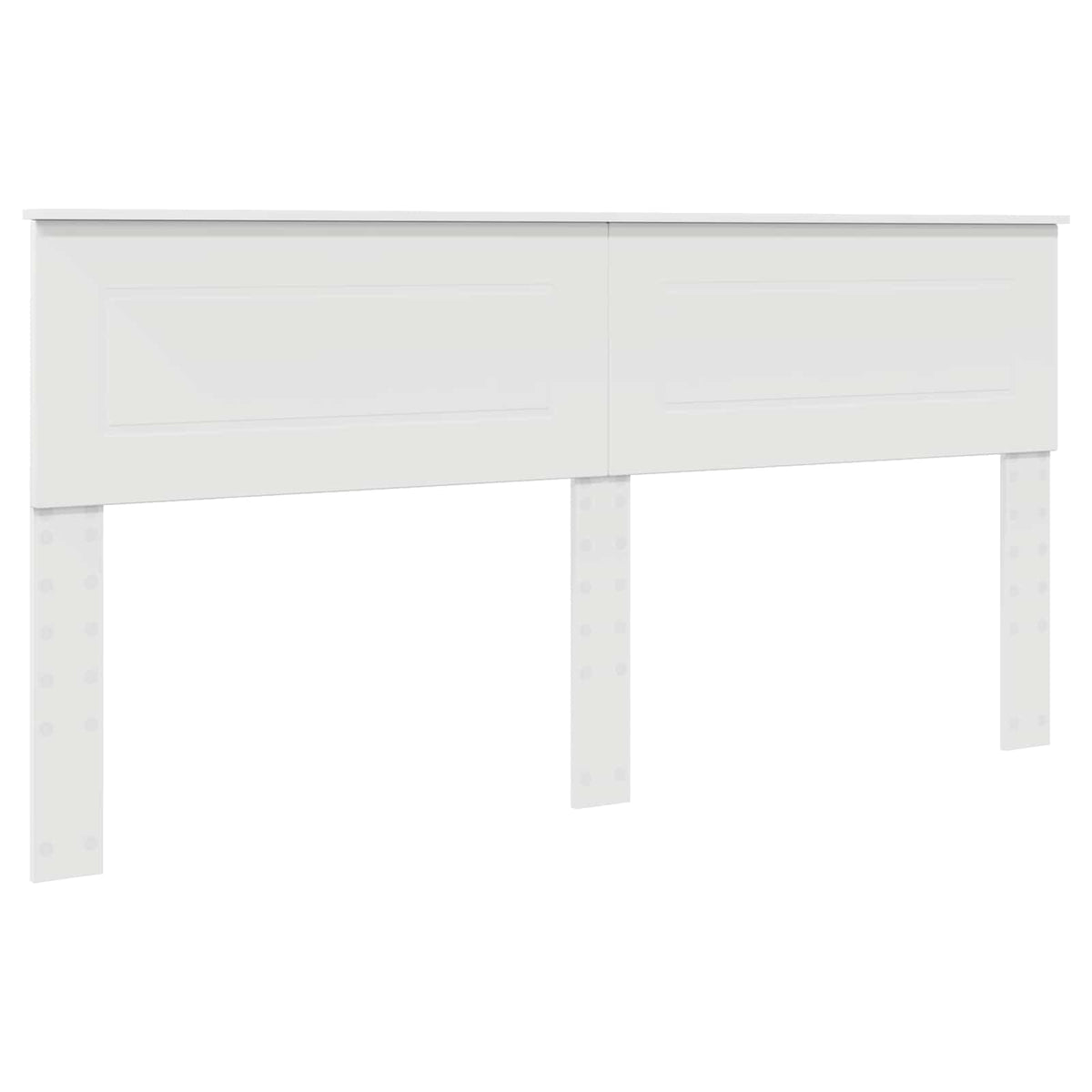 Bed Frame with Headboard White 200 x 200 cm Engineered Wood