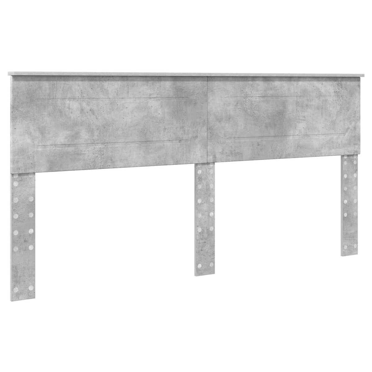 Bed Frame Concrete Grey 180 x 200 cm Engineered Wood