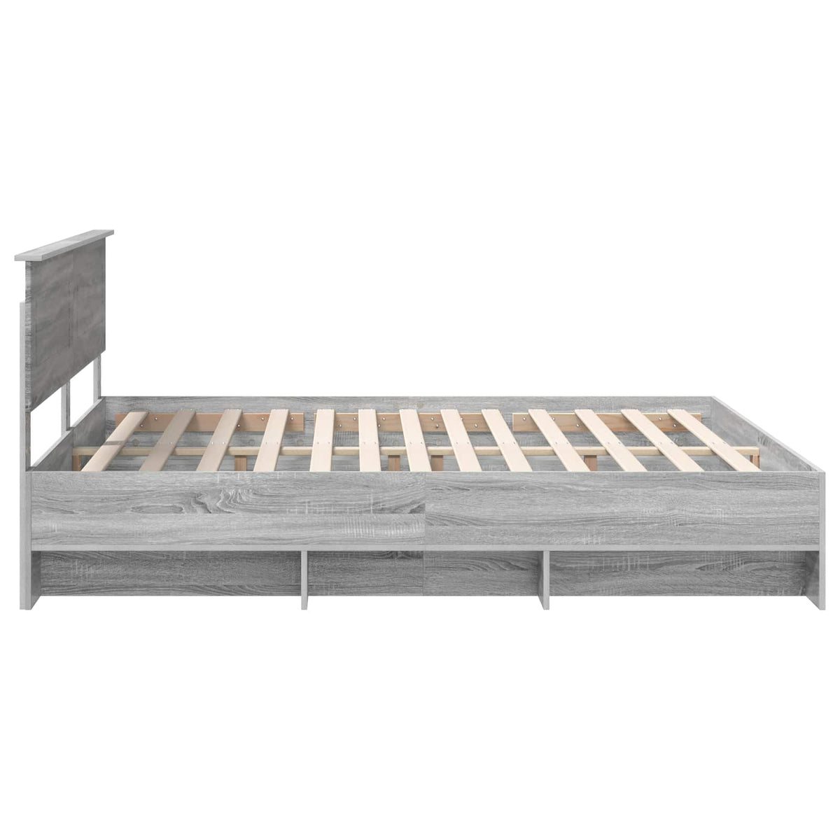 Bed Frame Grey Sonoma 180 x 200 cm Engineered Wood