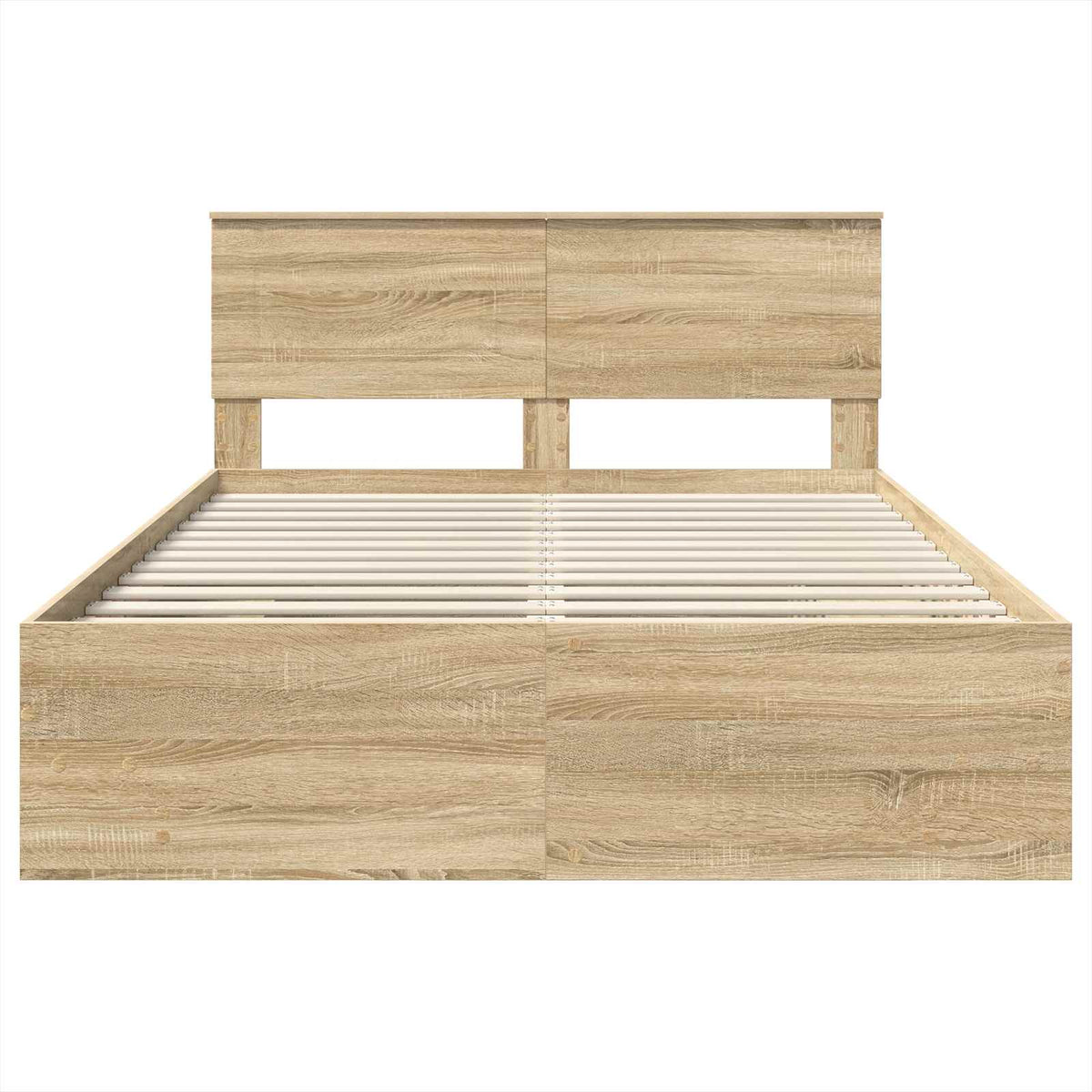 Bed Frame Sonoma Oak 160 x 200 cm Engineered Wood