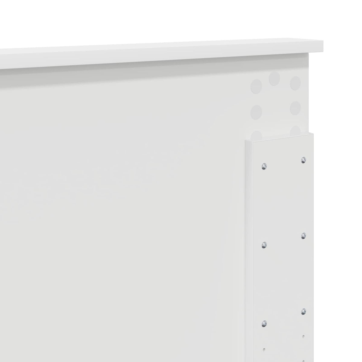 Bed Frame White 135 x 190 cm Engineered Wood