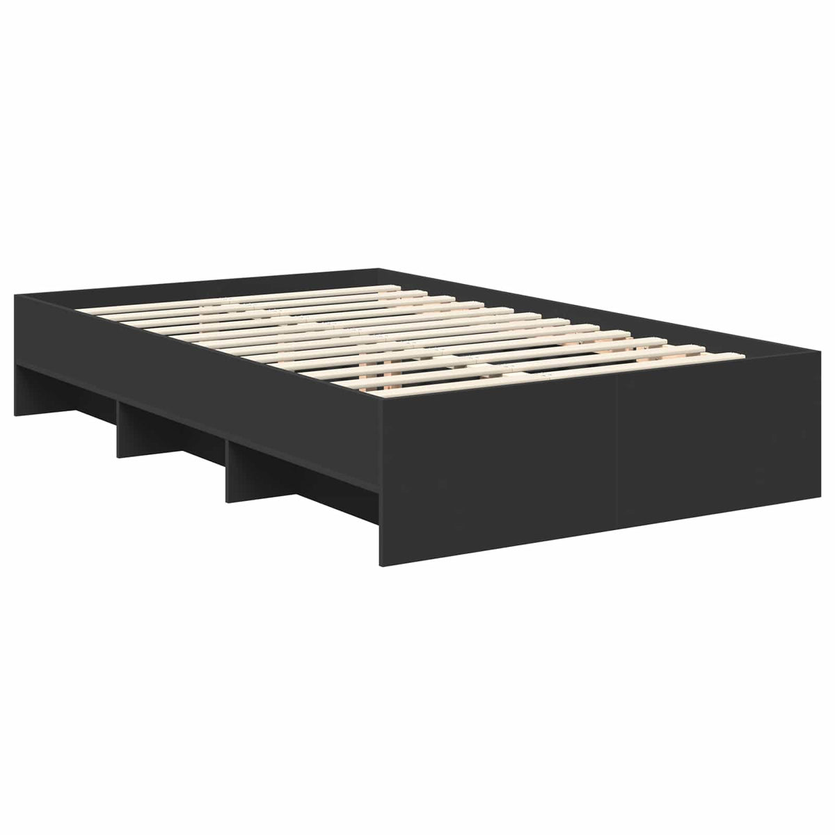 Bed Frame Black 120 x 190 cm Engineered Wood