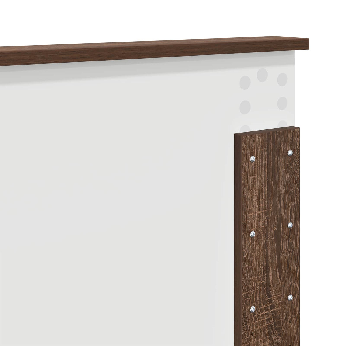 Bed Frame Brown Oak 120 x 190 cm Engineered Wood