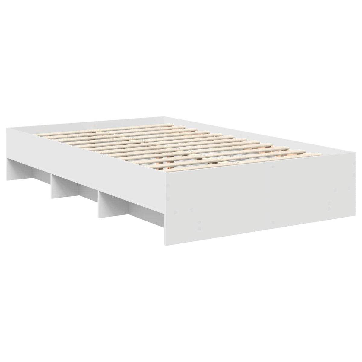 Bed Frame White 120 x 200 cm Engineered Wood