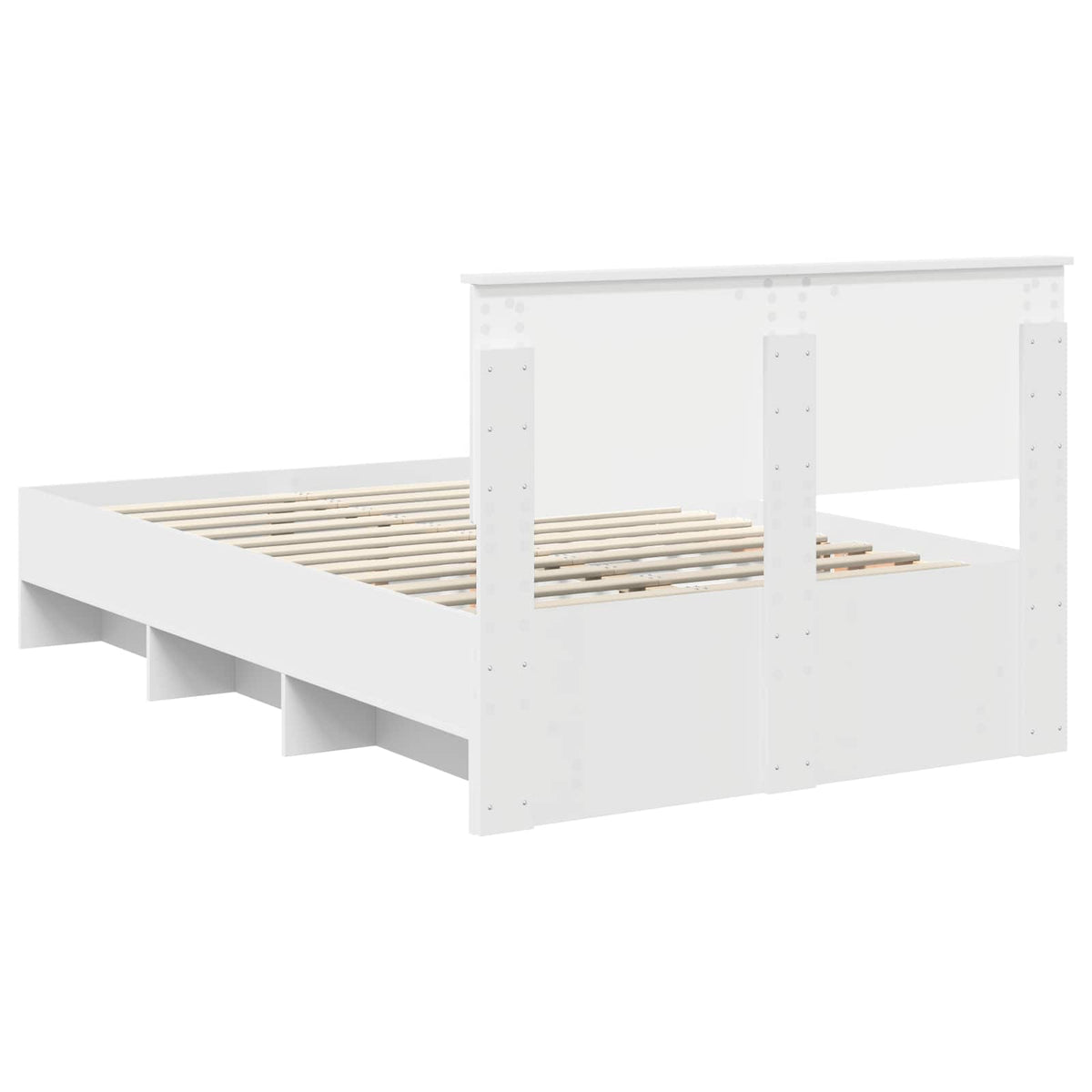 Bed Frame White 120 x 200 cm Engineered Wood